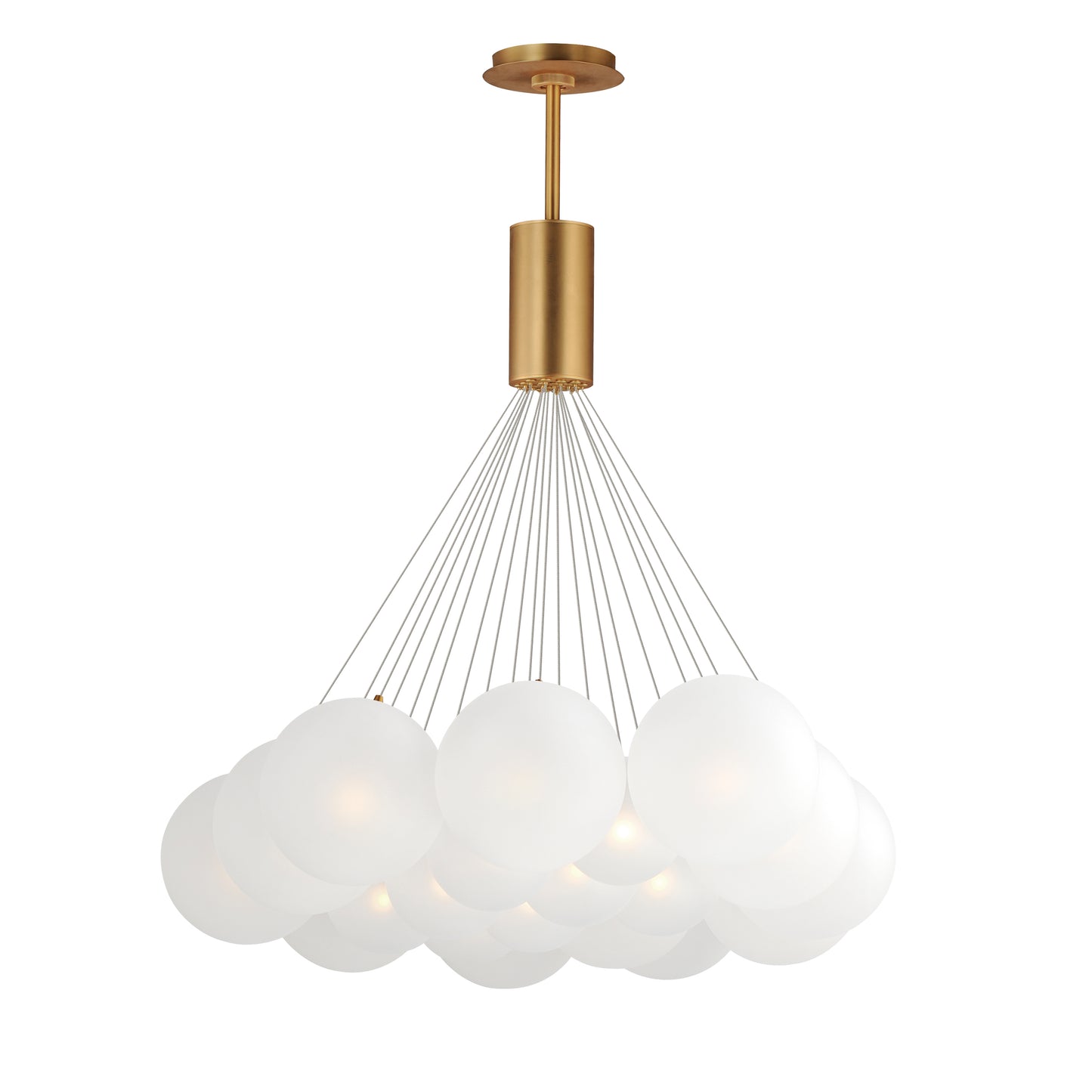 Burst 20-Light LED Pendant Frost Gold by ET2