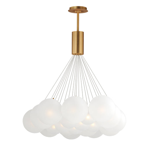 Burst 20-Light LED Pendant Frost Gold by ET2