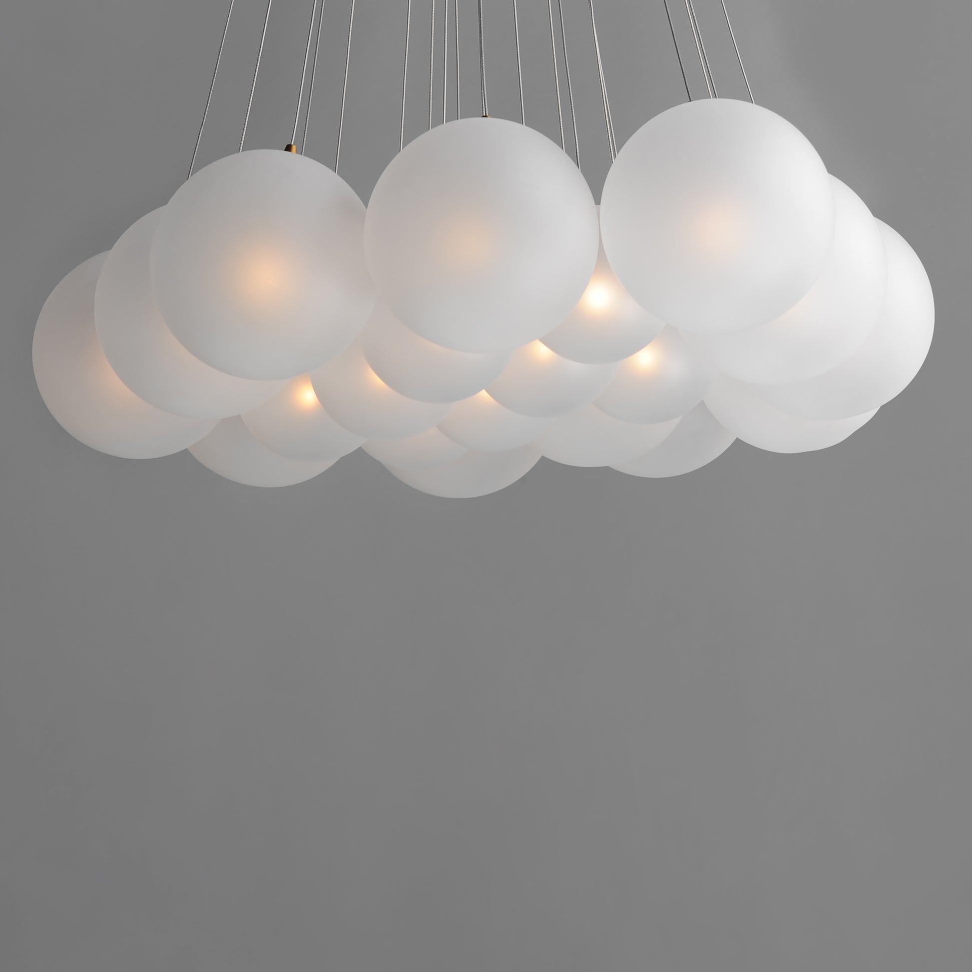 Burst 20-Light LED Pendant Frost Gold by ET2