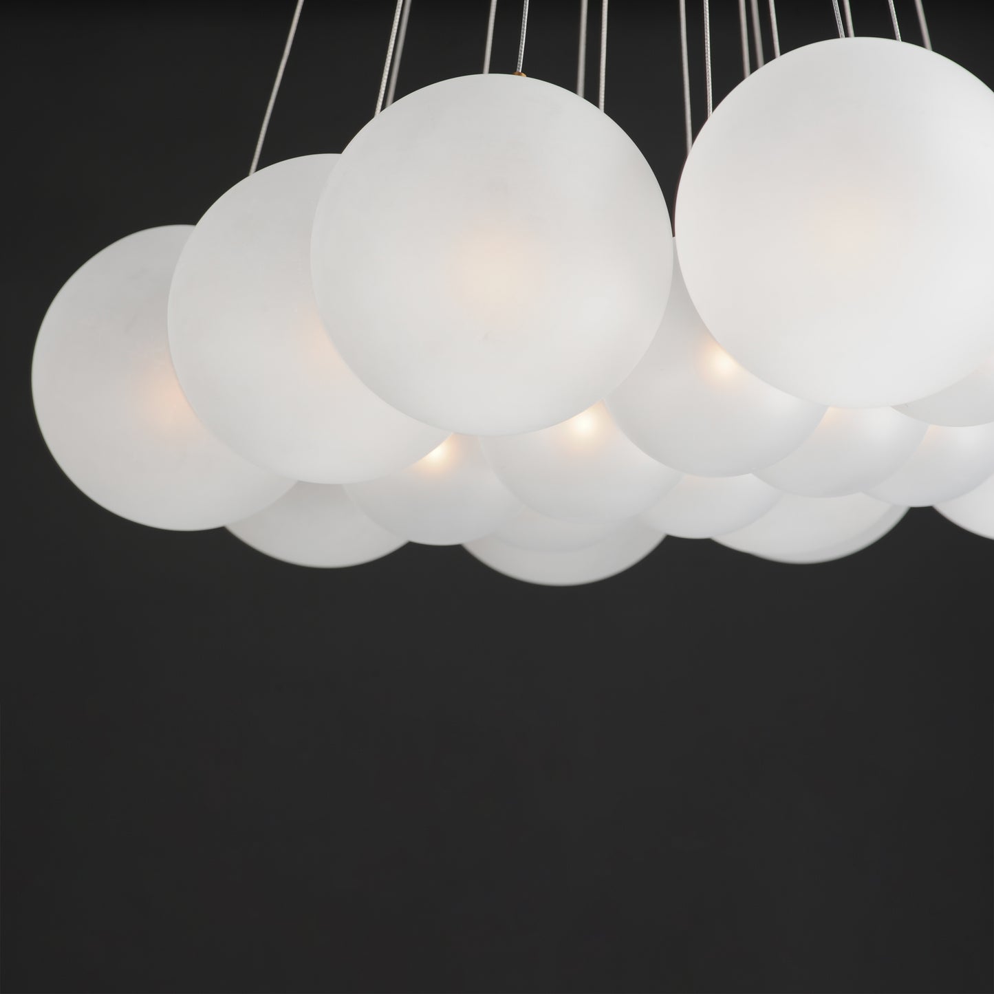 Burst 20-Light LED Pendant Frost Gold by ET2