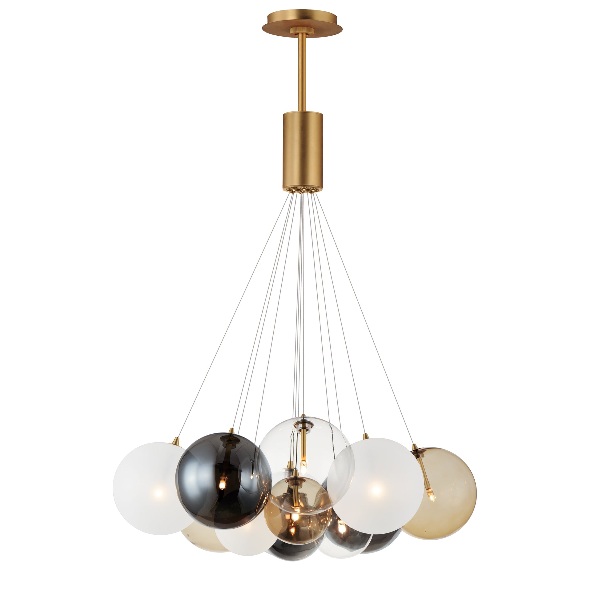 Burst 12-Light LED Pendant Mixed Gold by ET2