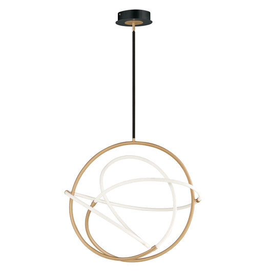 Mobius 31.5" LED Pendant Black/Gold by ET2