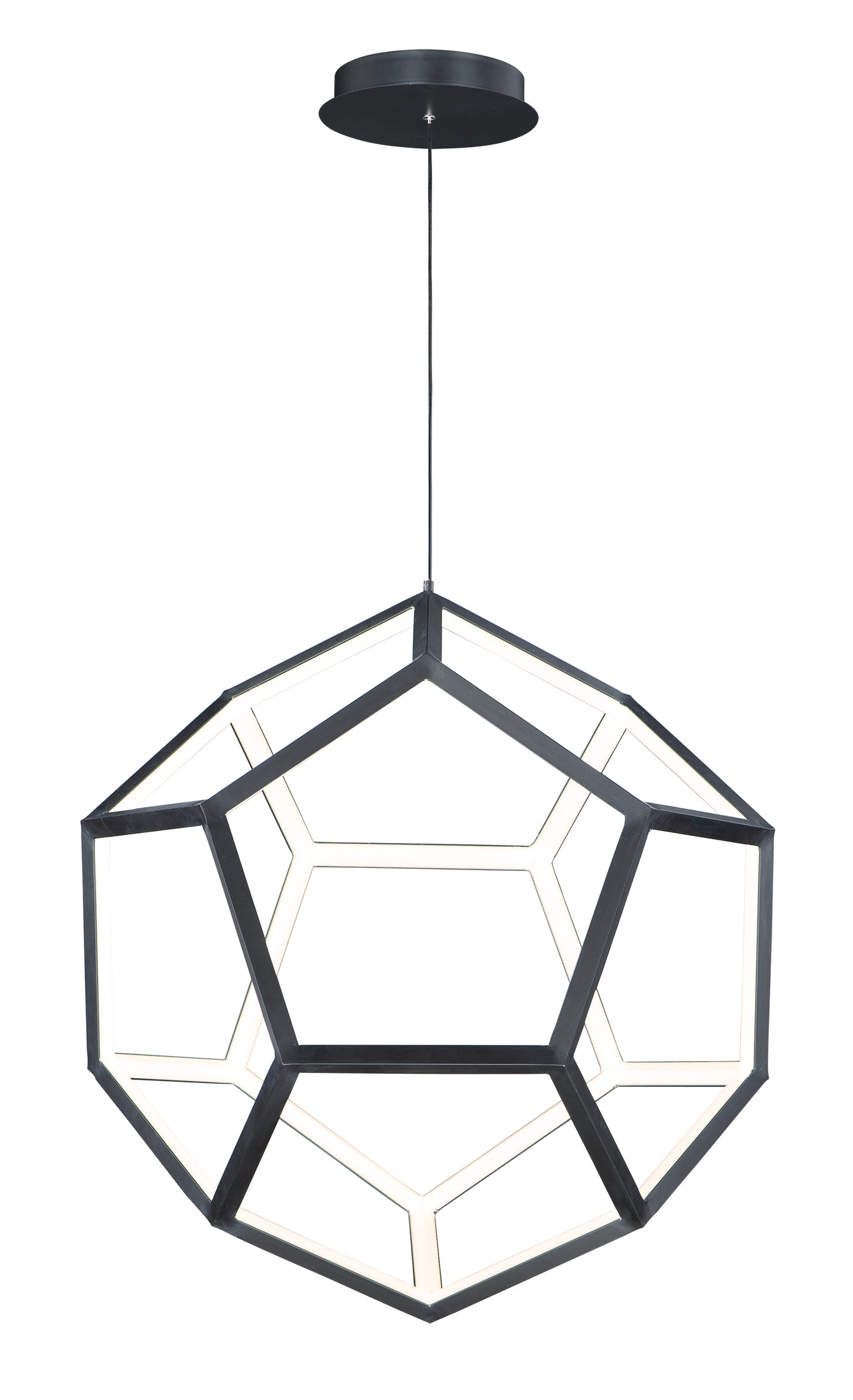 Penta Medium LED Pendant Black by ET2