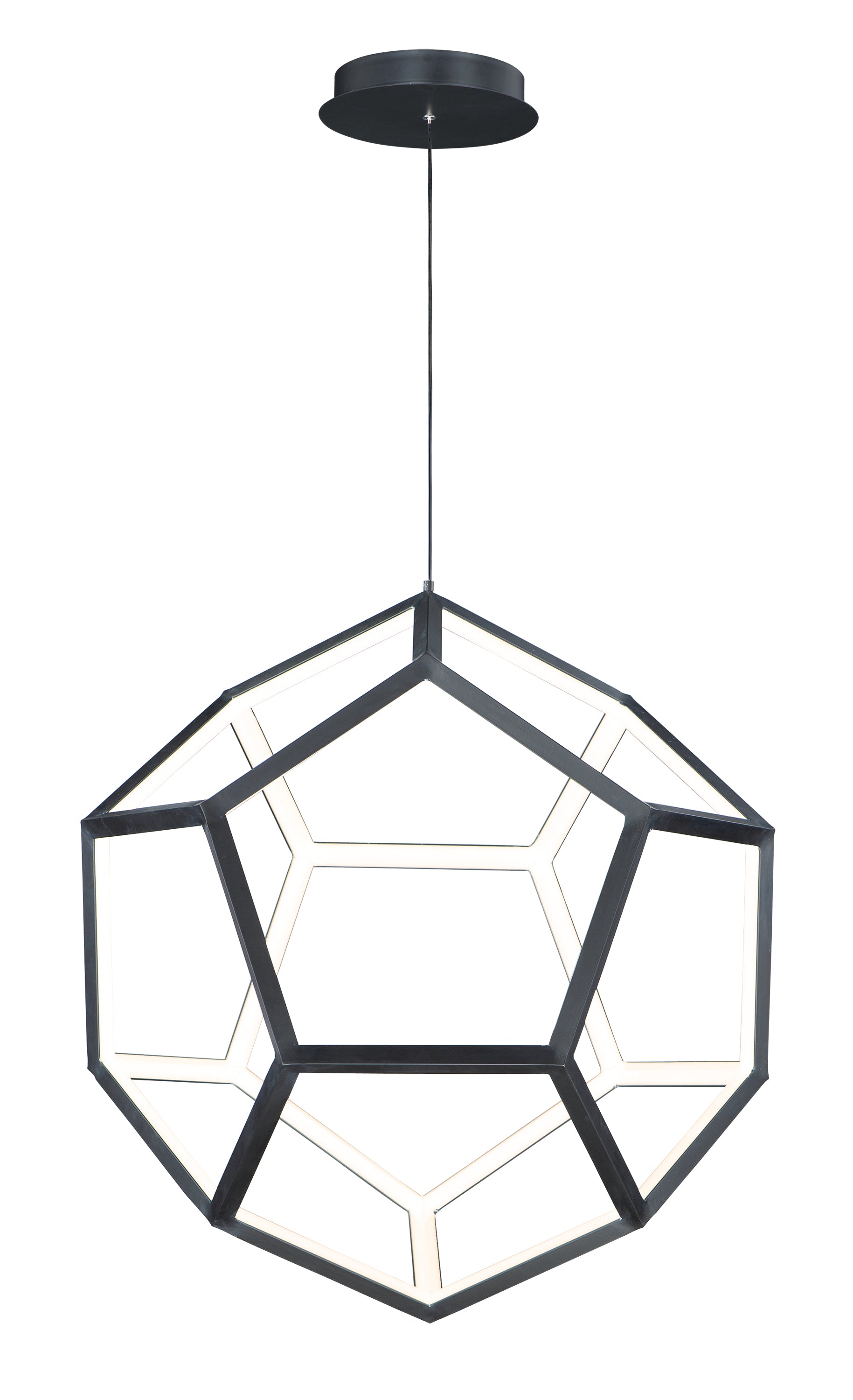 Penta Medium LED Pendant Black by ET2