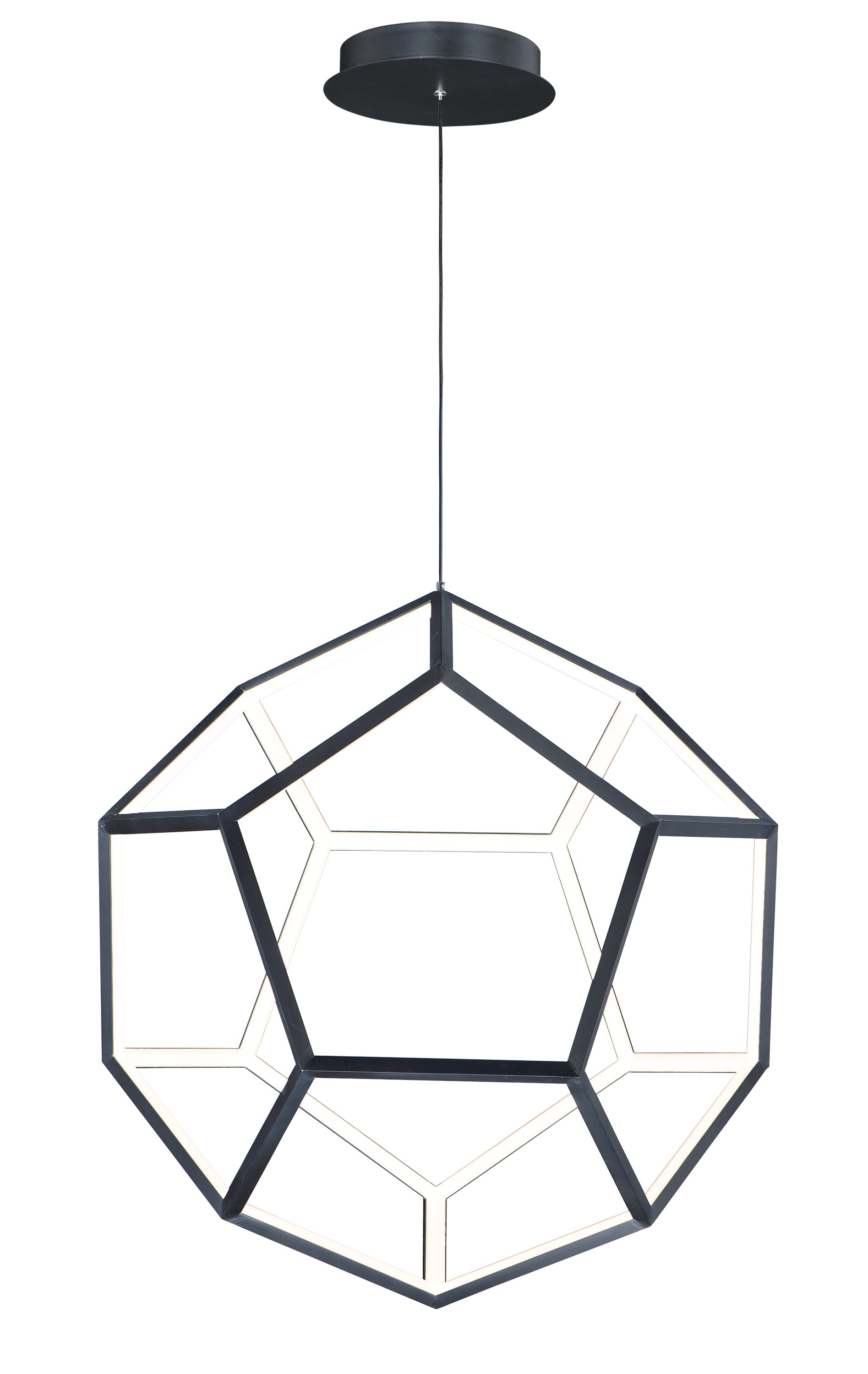 Penta Large LED Pendant Black by ET2