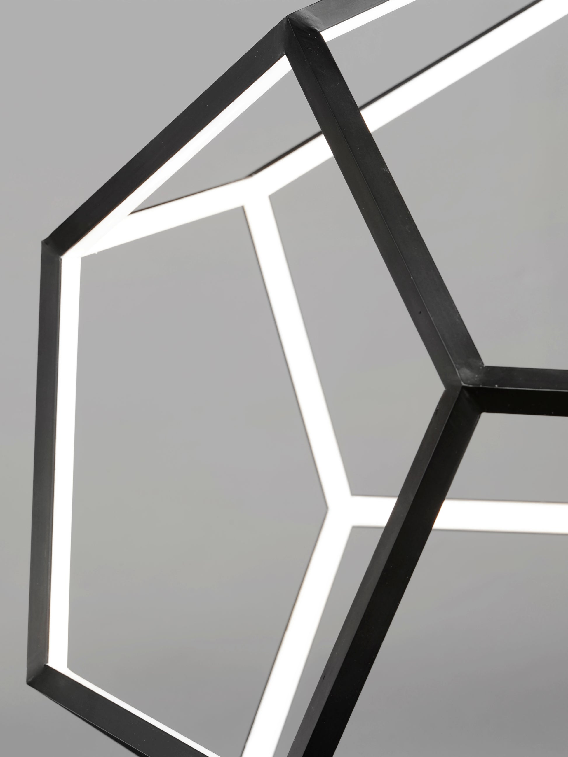 Penta Large LED Pendant Black by ET2