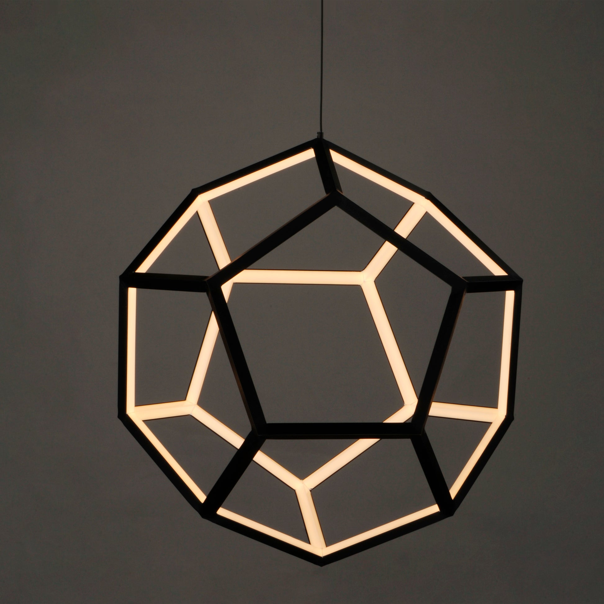 Penta Large LED Pendant Black by ET2