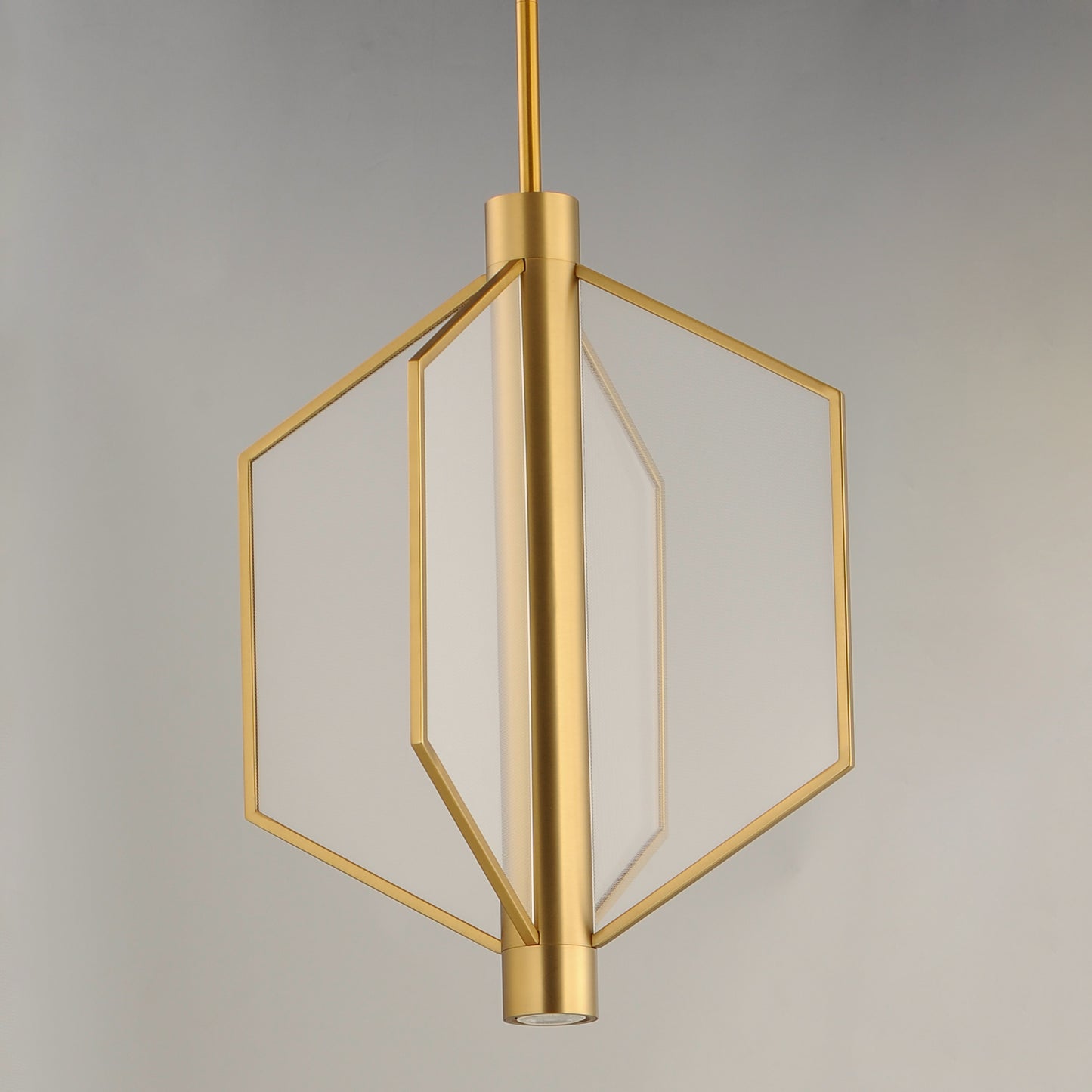 Telstar Medium LED Pendant Natural Aged Brass by ET2
