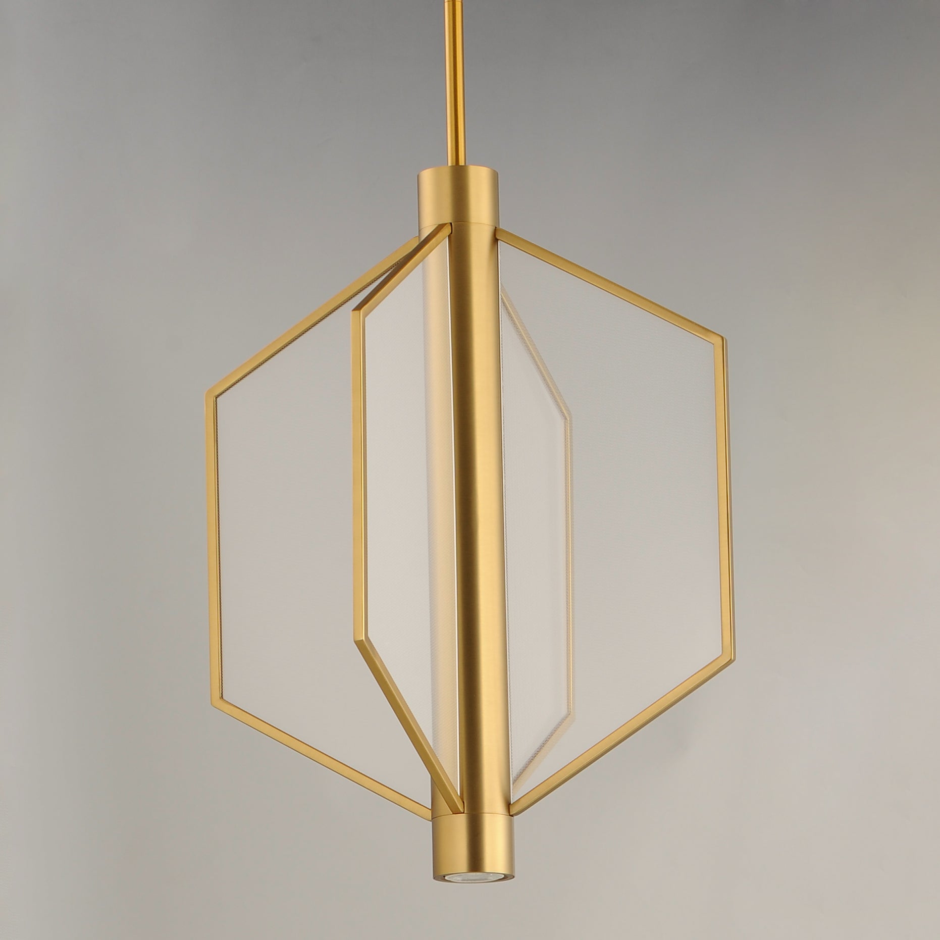 Telstar Medium LED Pendant Natural Aged Brass by ET2