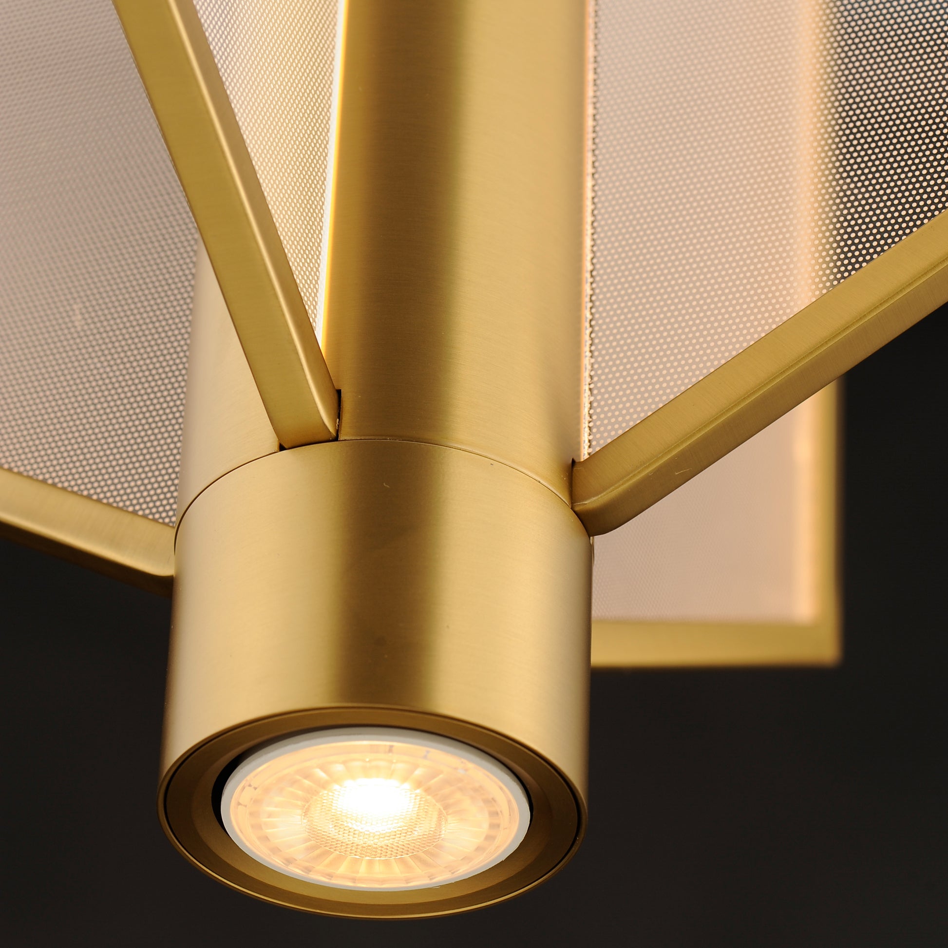 Telstar Medium LED Pendant Natural Aged Brass by ET2