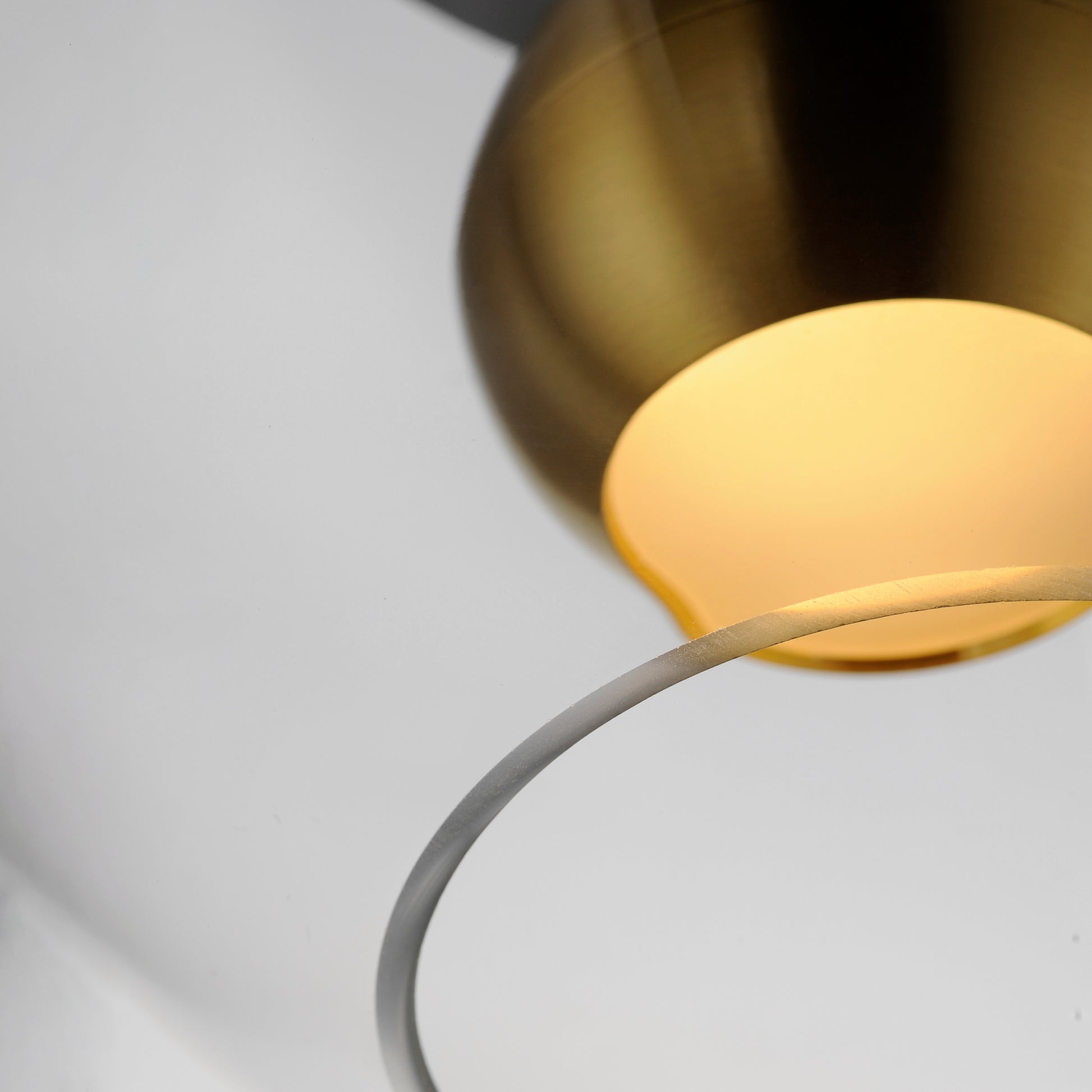 Nucleus LED Flush Mount Black/Natural Aged Brass by ET2