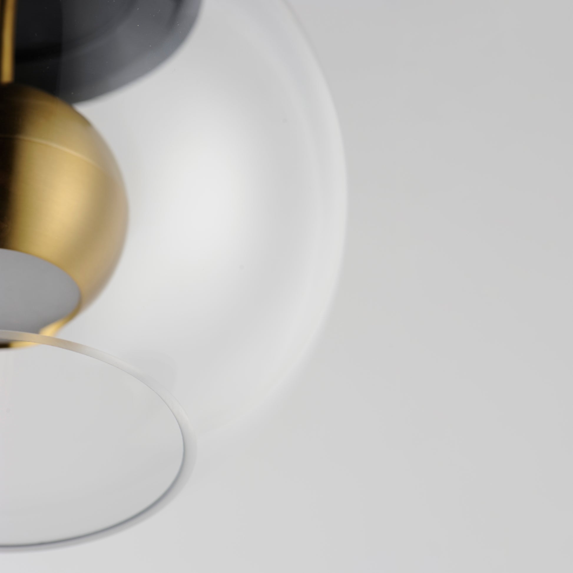 Nucleus 9" LED Pendant Black/Natural Aged Brass by ET2