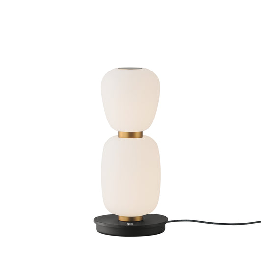 Soji Double Stack Portable Lamp Black/Gold by ET2