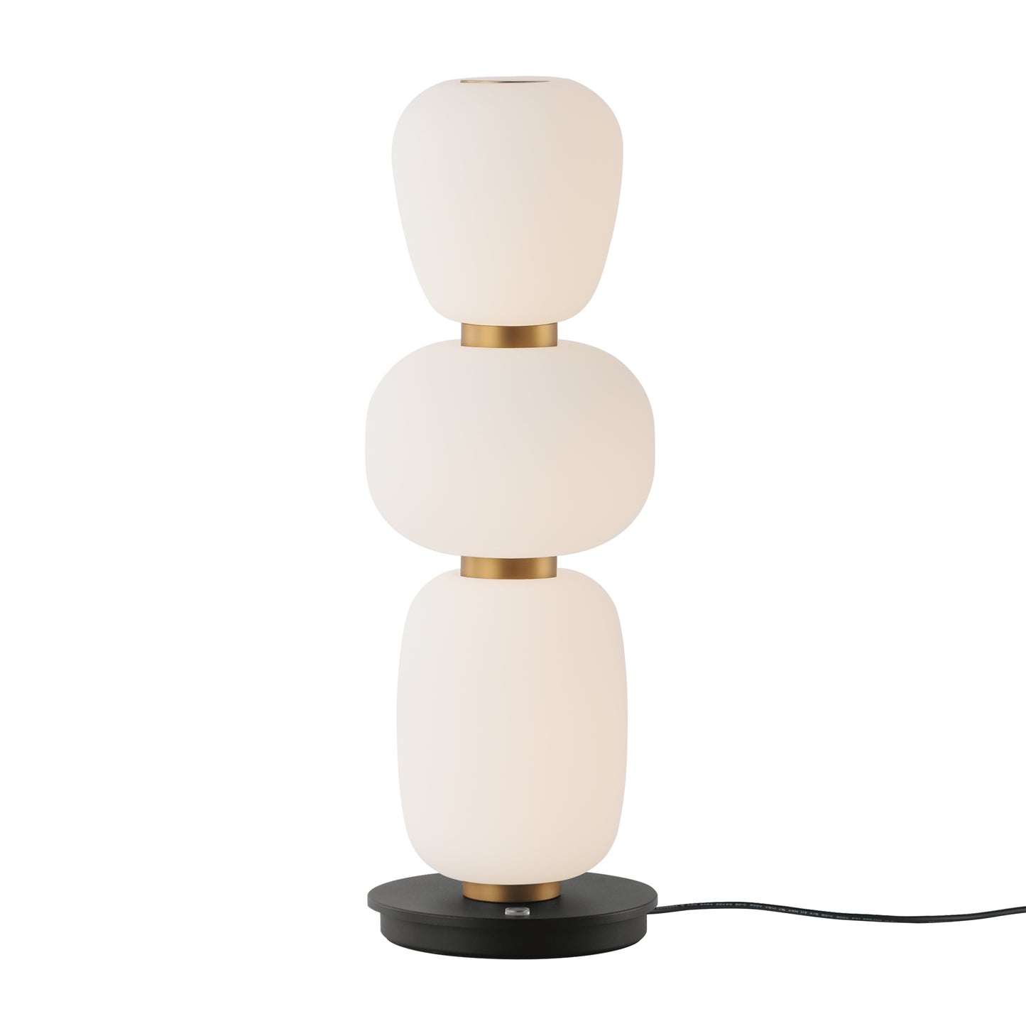 Soji Triple Stack Portable Lamp Black/Gold by ET2