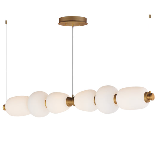 Soji 60" LED Linear Pendant Black/Gold by ET2