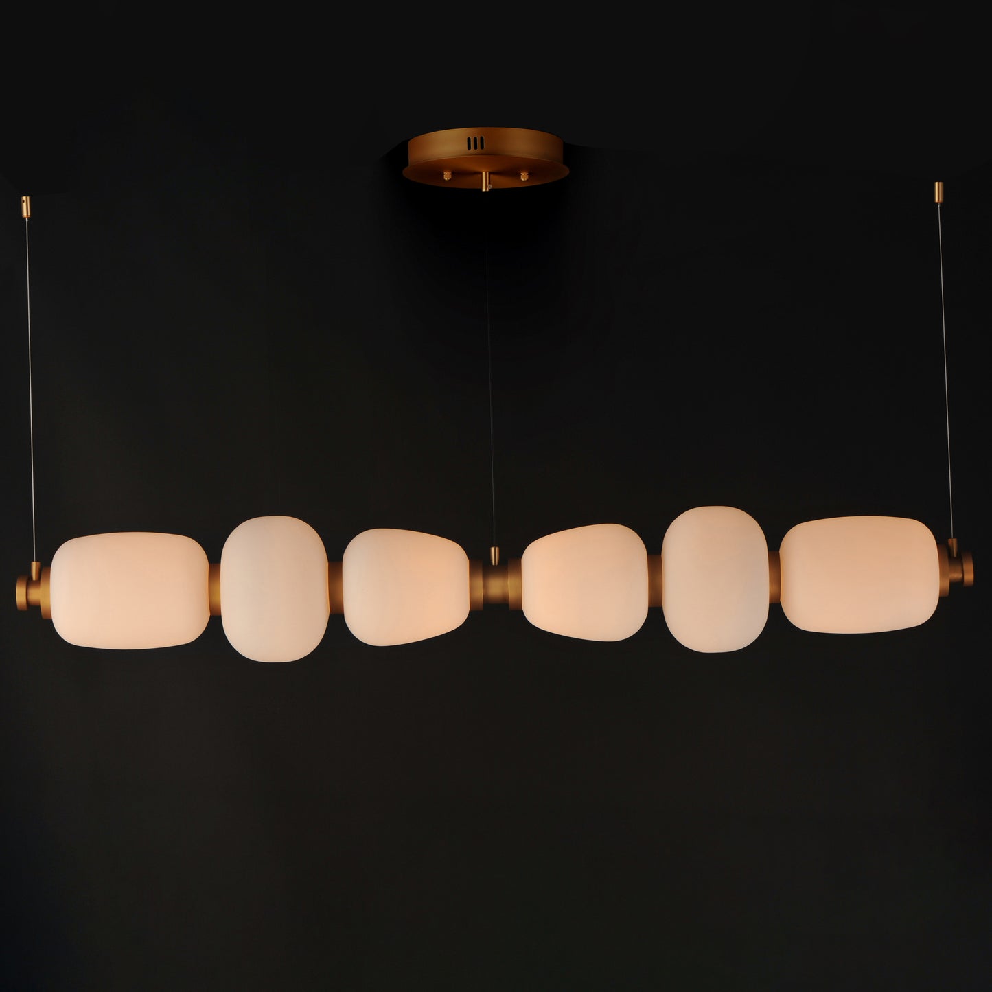 Soji 60" LED Linear Pendant Black/Gold by ET2