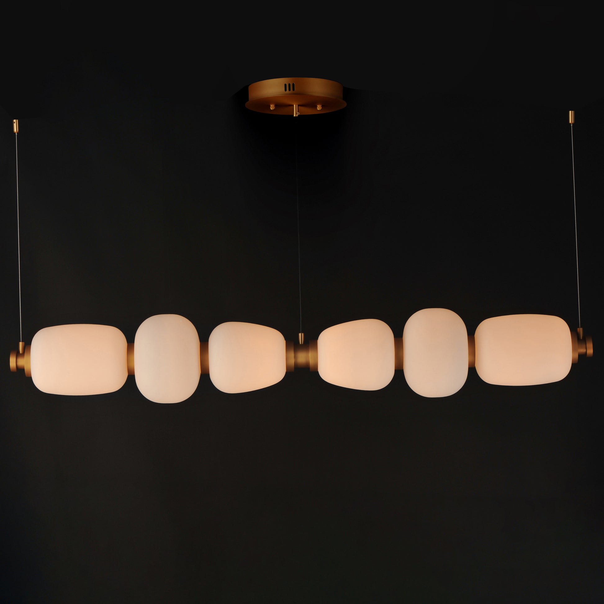 Soji 60" LED Linear Pendant Black/Gold by ET2