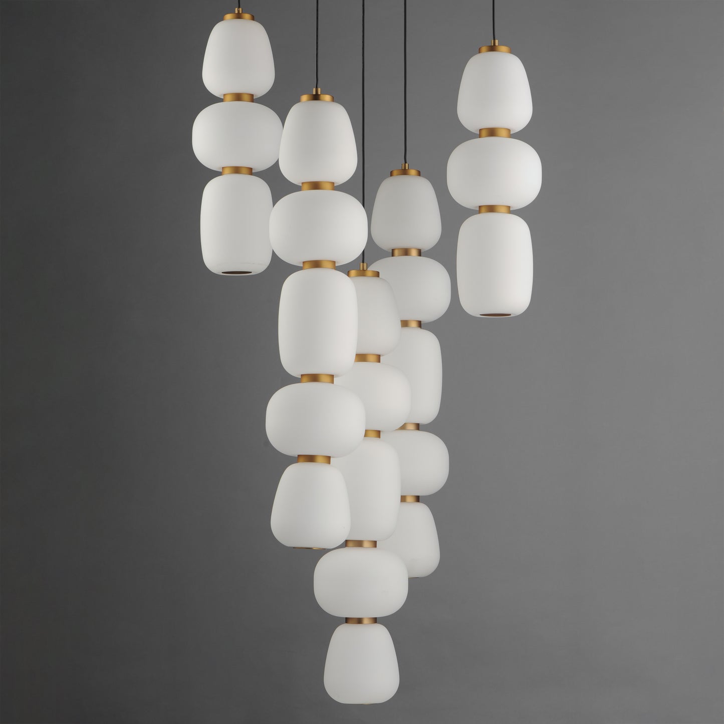 Soji 5-Light Chandelier Black/Gold by ET2