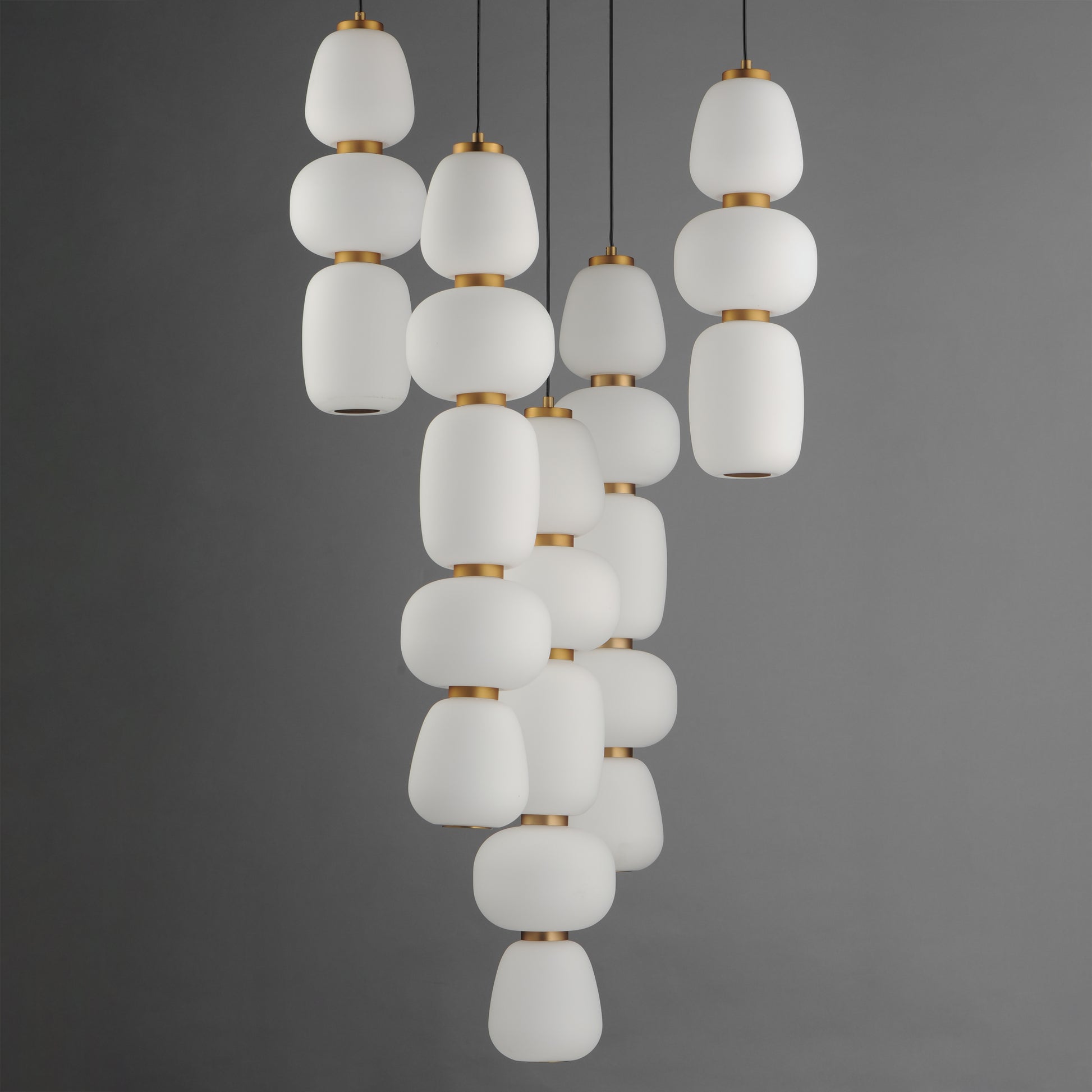 Soji 5-Light Chandelier Black/Gold by ET2