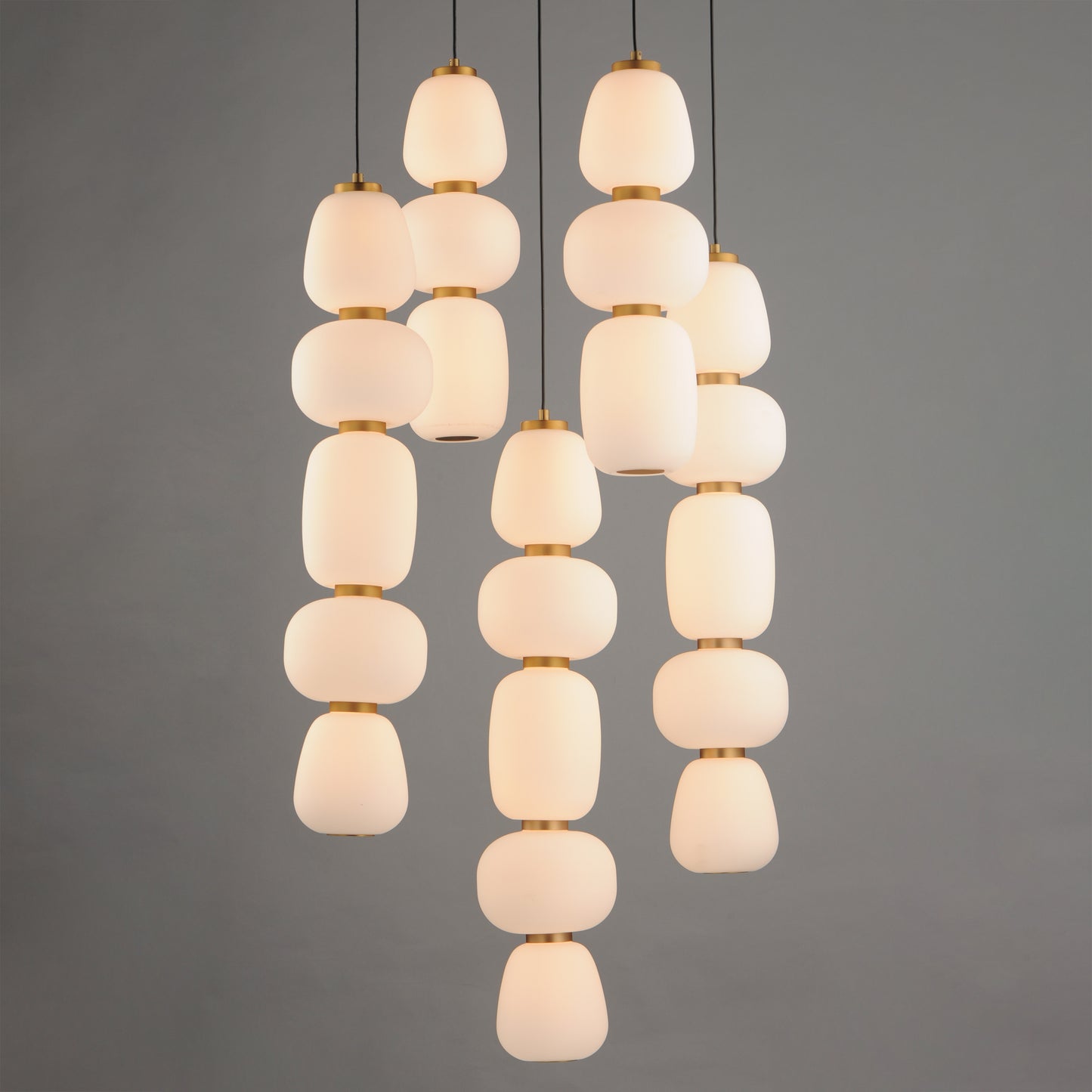 Soji 5-Light Chandelier Black/Gold by ET2