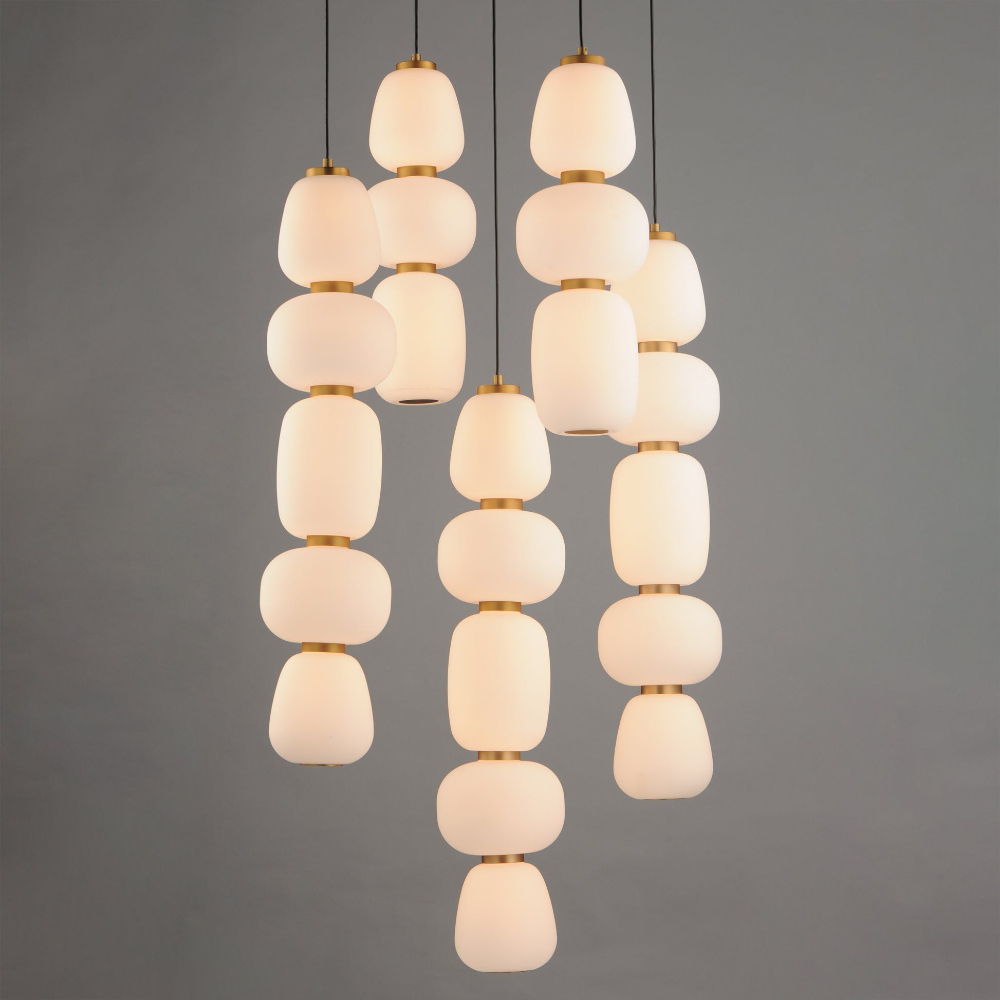 Soji 5-Light Chandelier Black/Gold by ET2