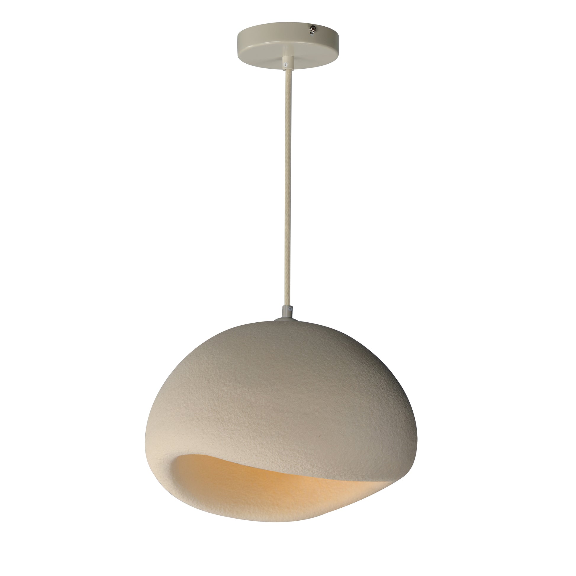 Moeraki 16" Pendant with LED Bulb Oyster by ET2