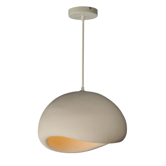 Moeraki 20" Pendant with LED Bulb Oyster by ET2