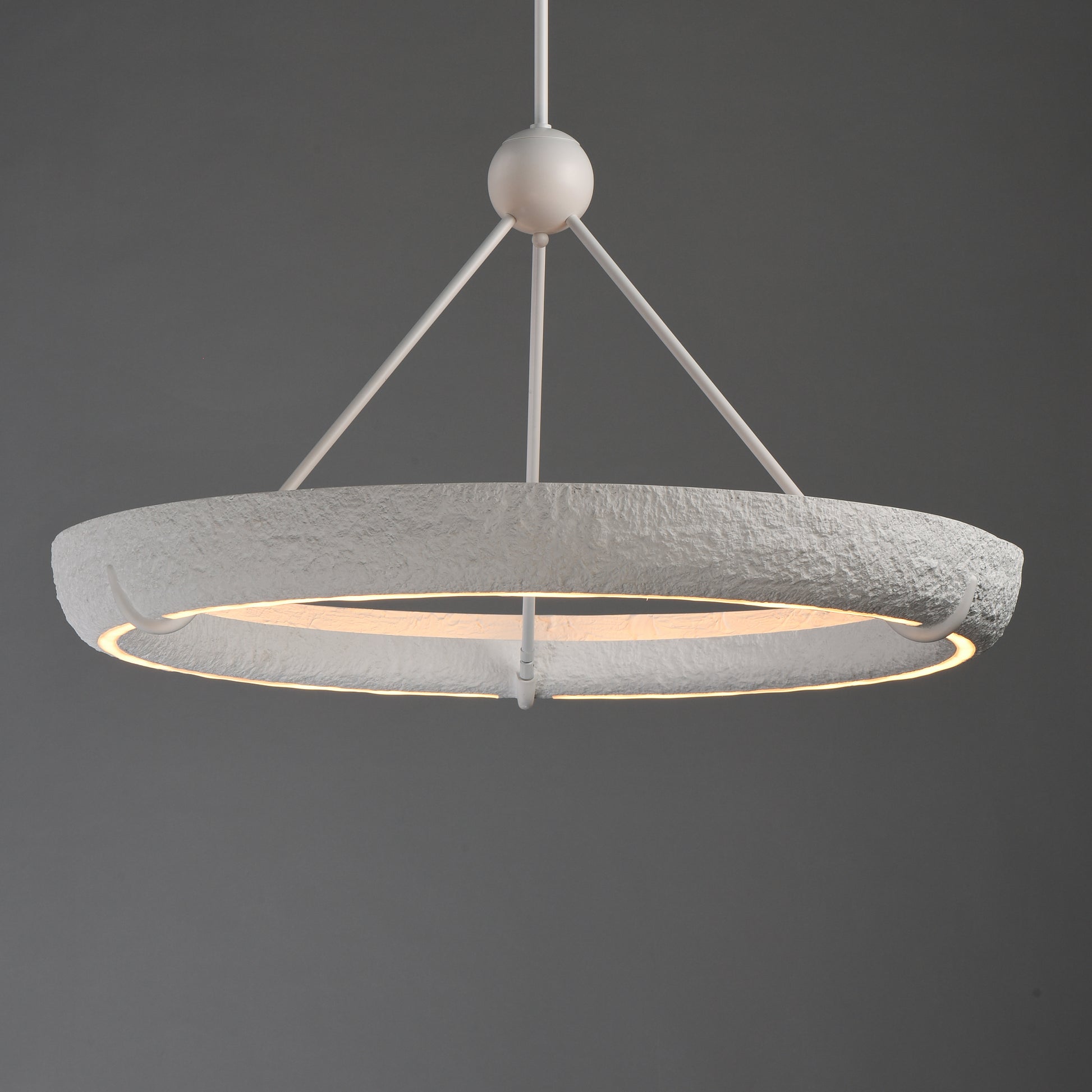 Geist 36" LED Pendant Textured White by ET2