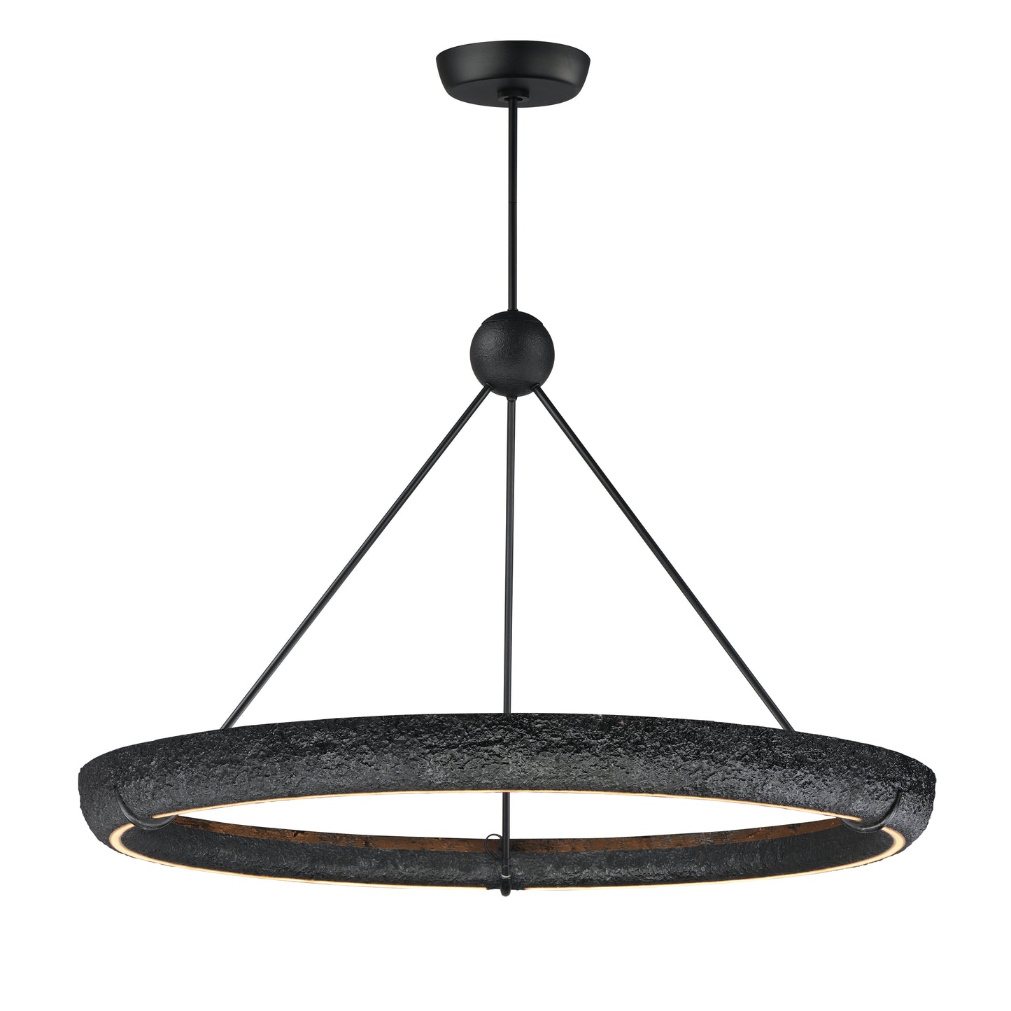 Geist 48" LED Pendant Black by ET2
