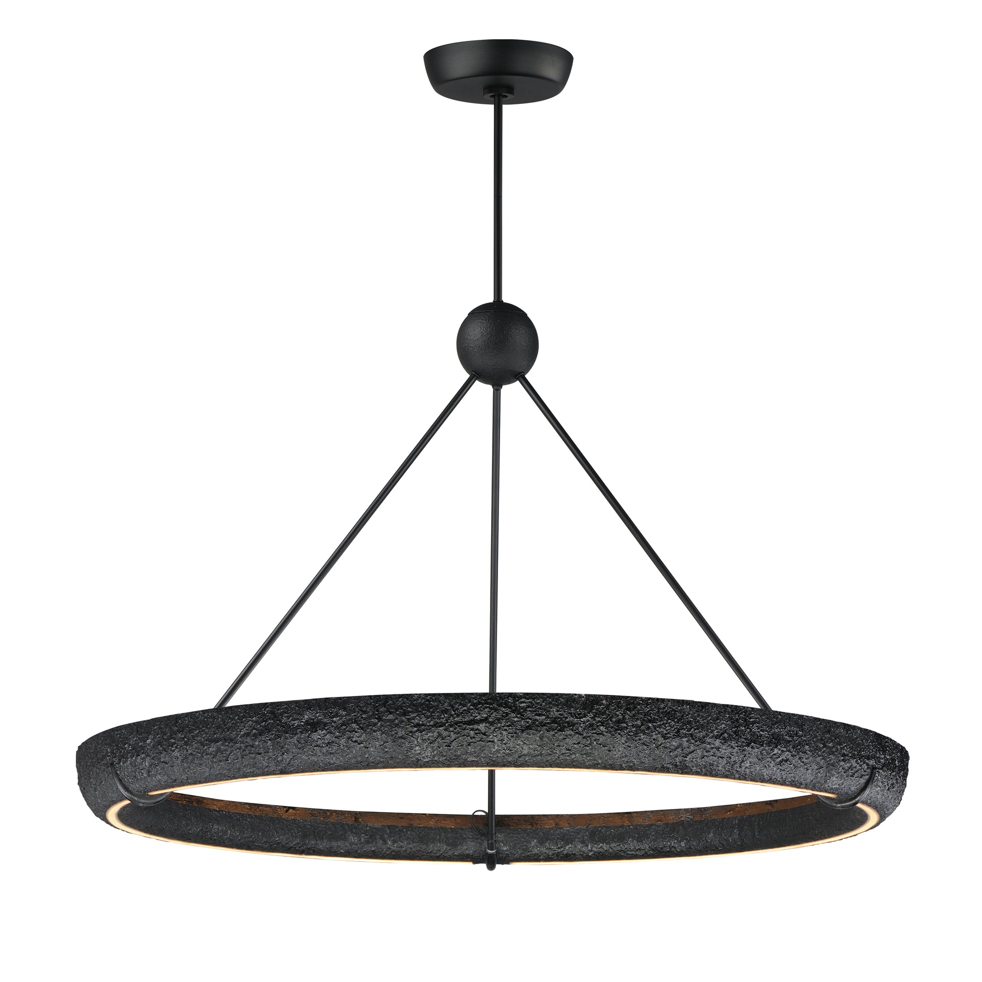 Geist 48" LED Pendant Black by ET2