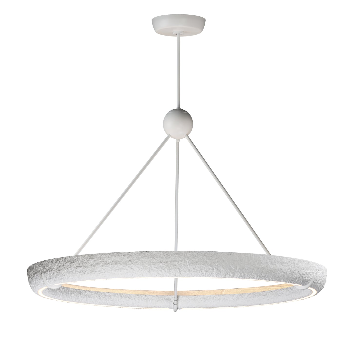 Geist 48" LED Pendant Textured White by ET2