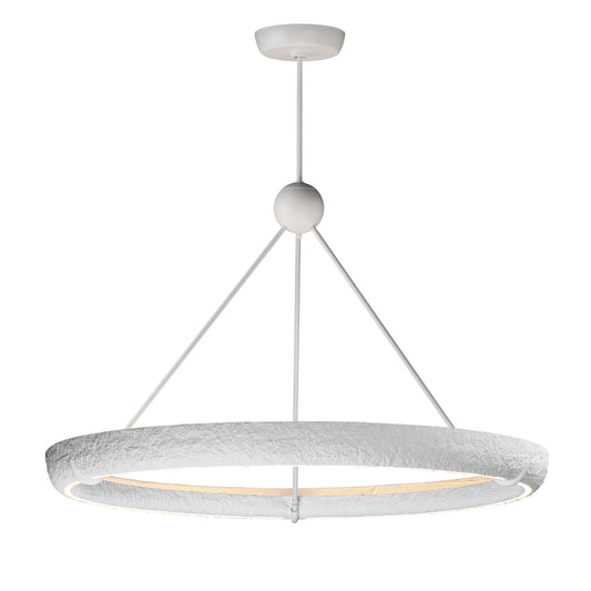 Geist 48" LED Pendant Textured White by ET2
