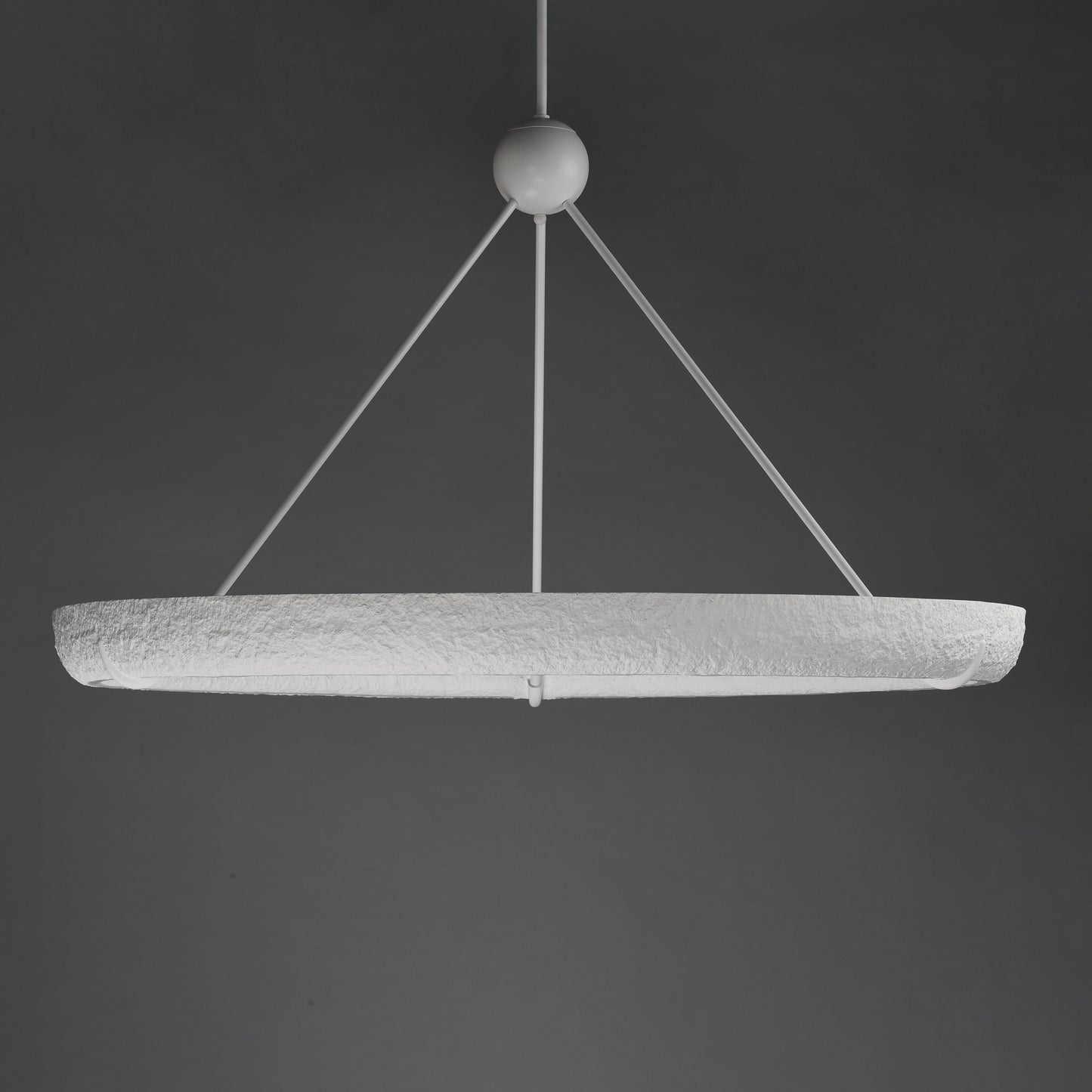 Geist 48" LED Pendant Textured White by ET2