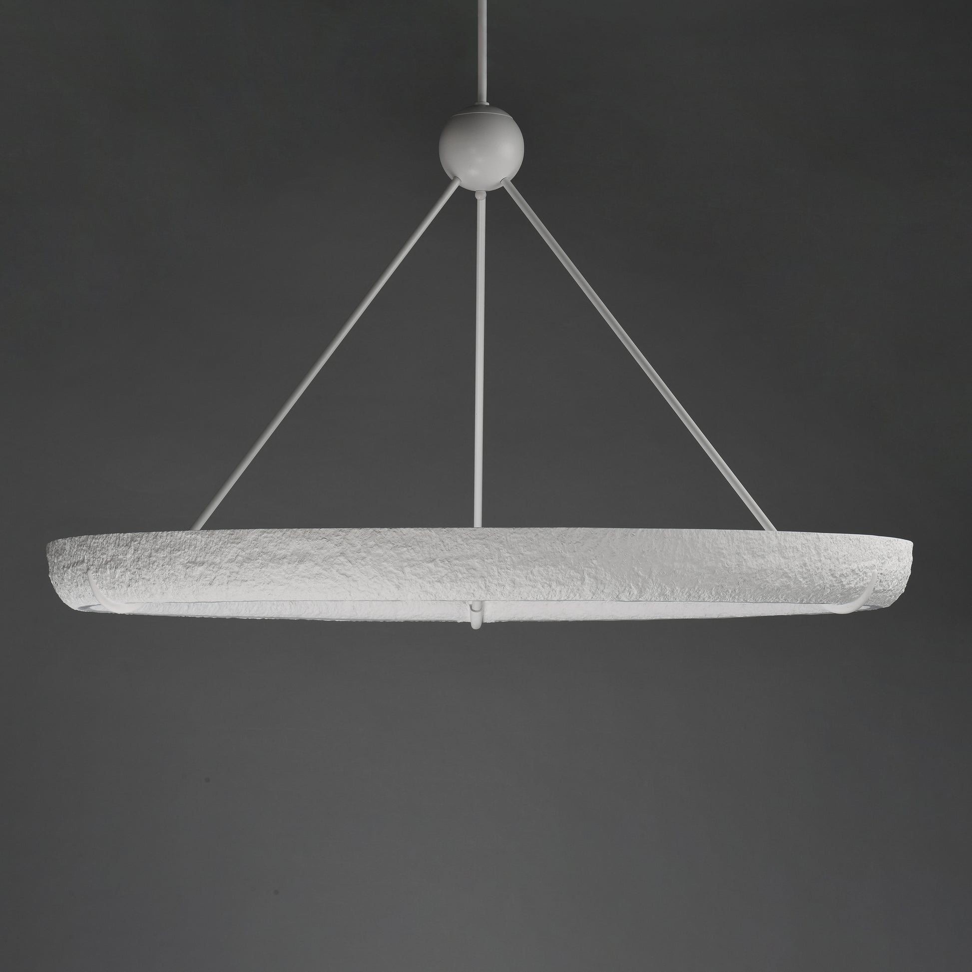 Geist 48" LED Pendant Textured White by ET2