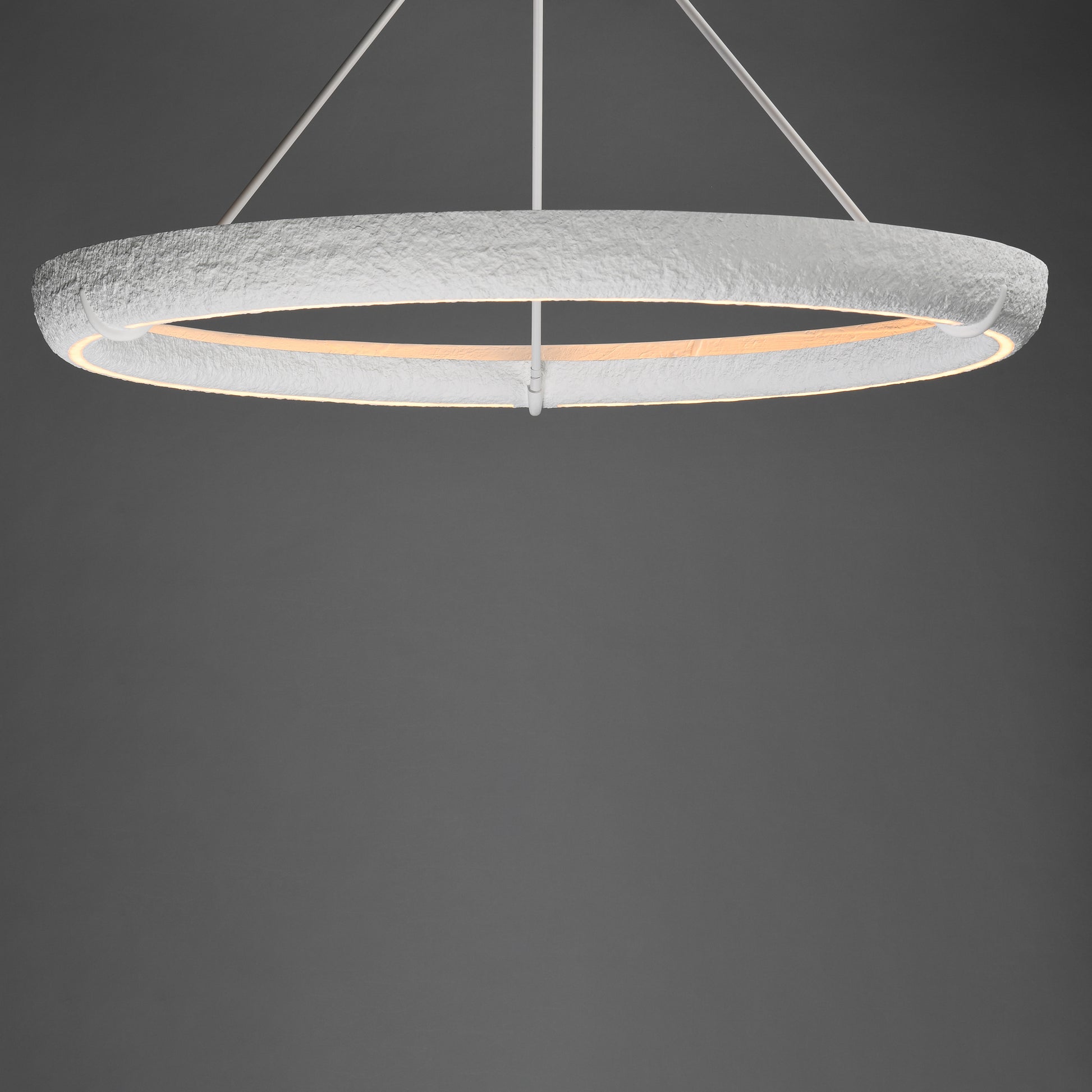 Geist 48" LED Pendant Textured White by ET2