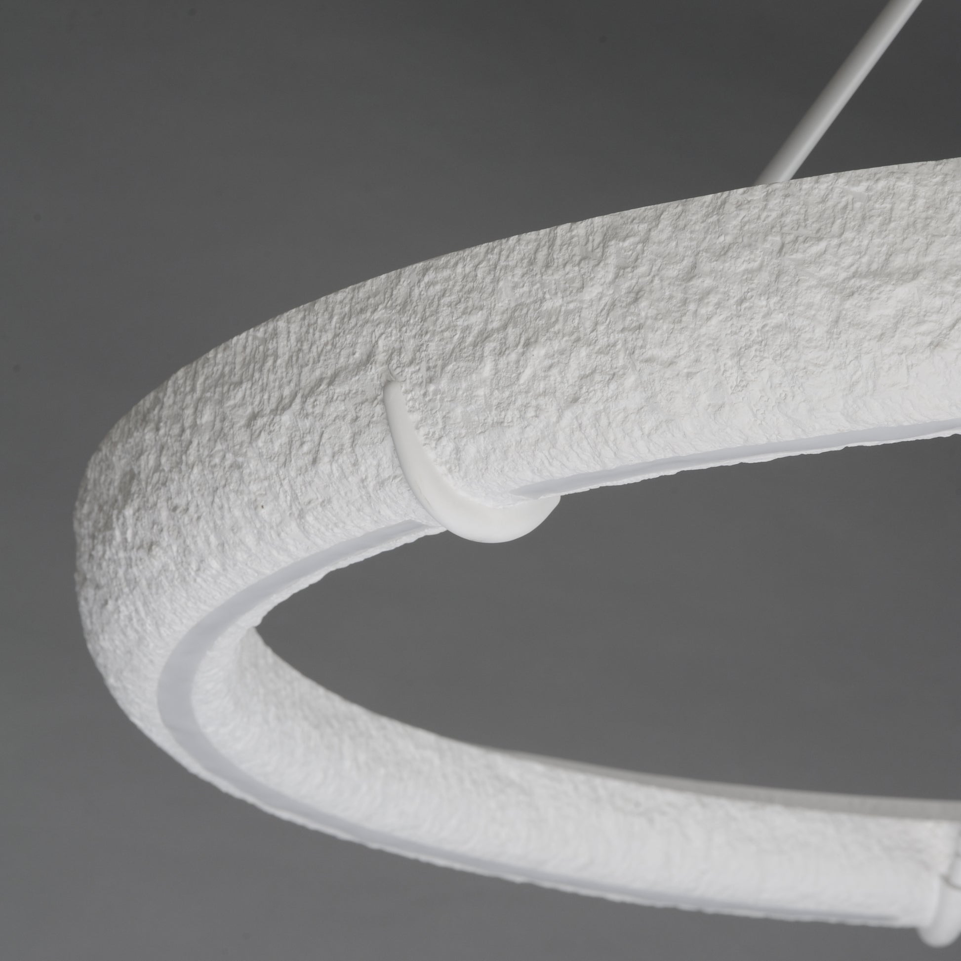 Geist 48" LED Pendant Textured White by ET2