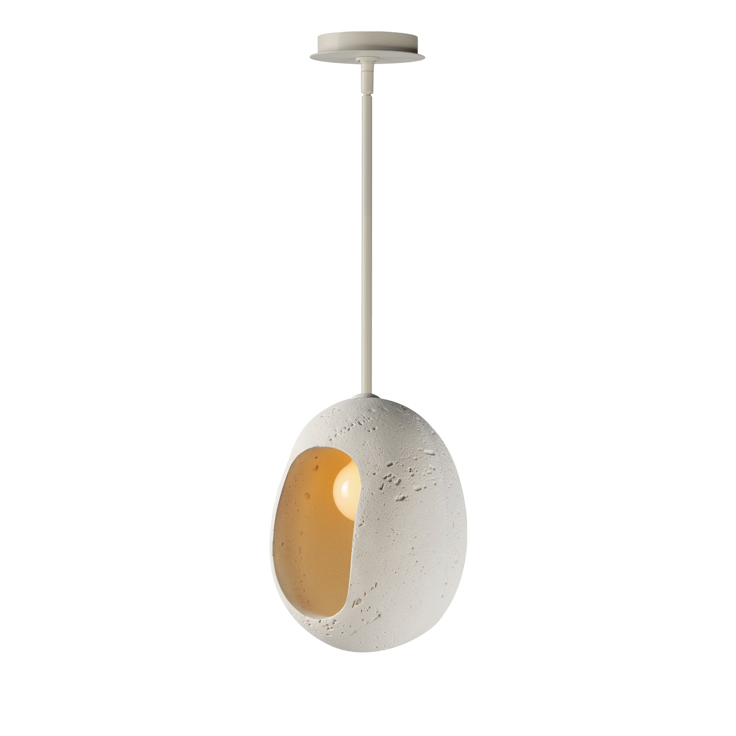 Luna Small LED Pendant Chaulk White by ET2