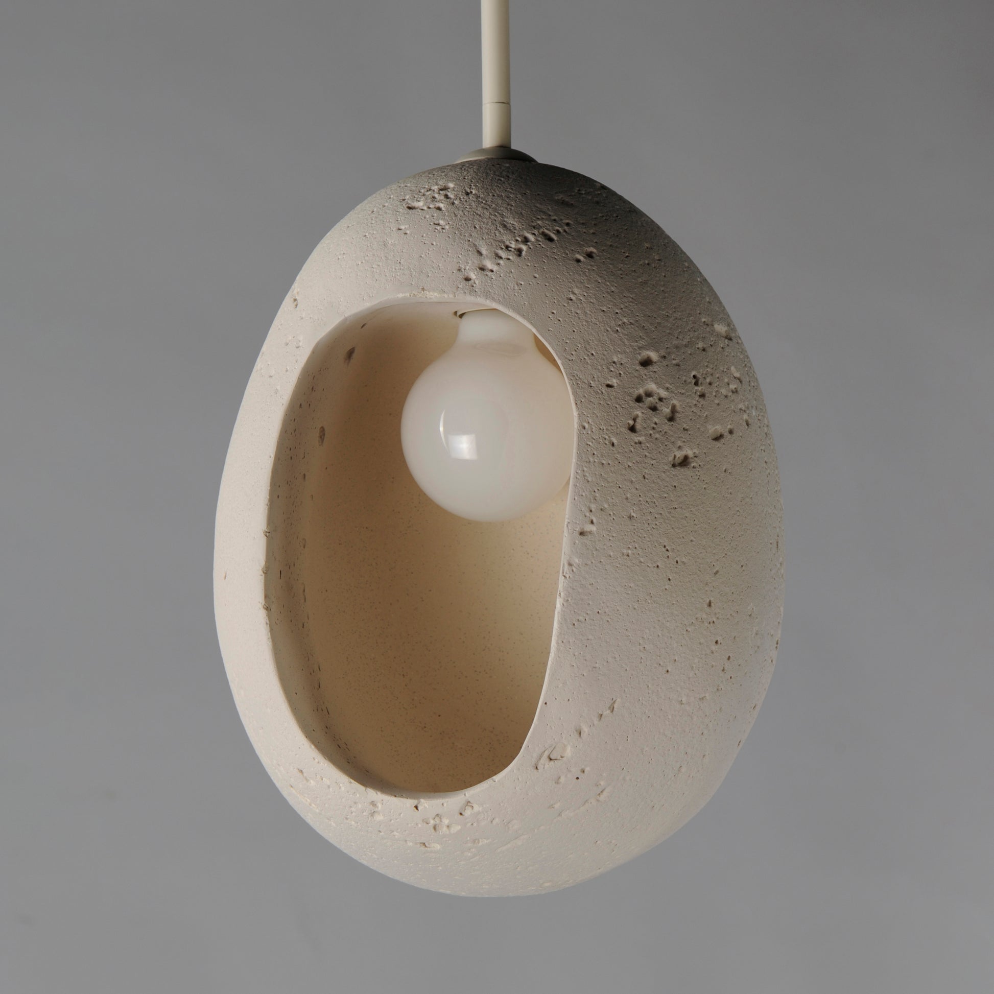Luna Small LED Pendant Chaulk White by ET2
