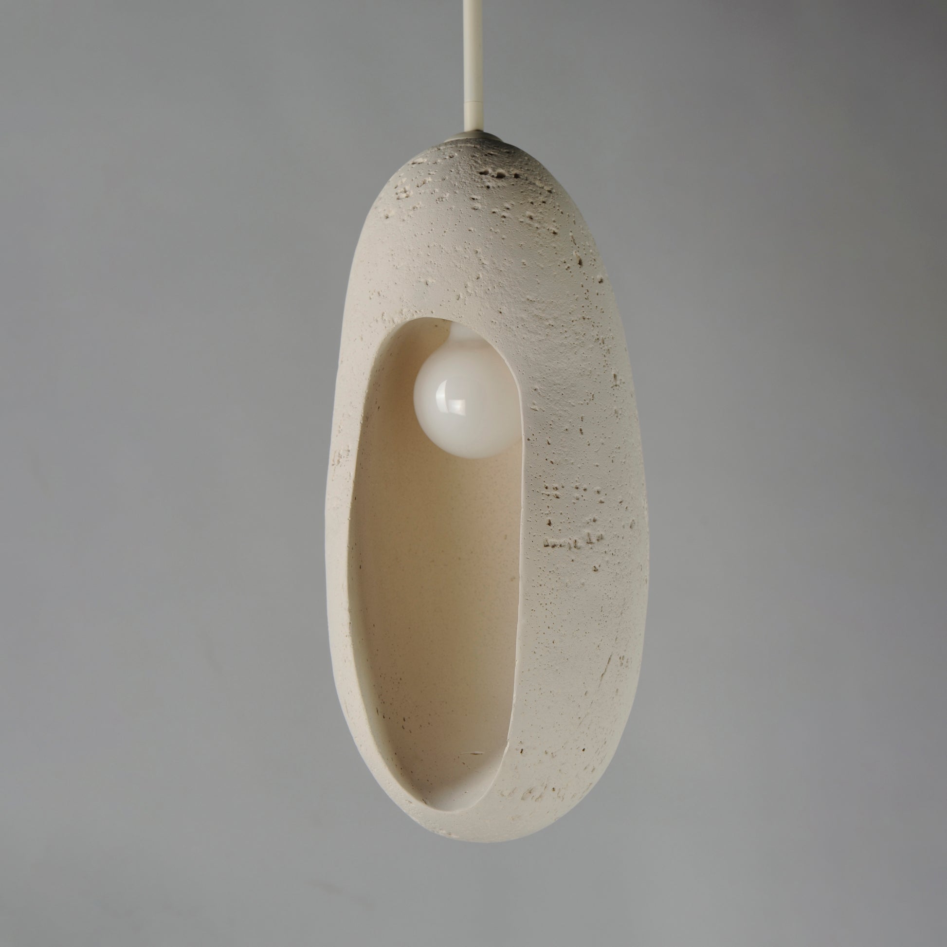 Luna Elongated LED Pendant Chaulk White by ET2