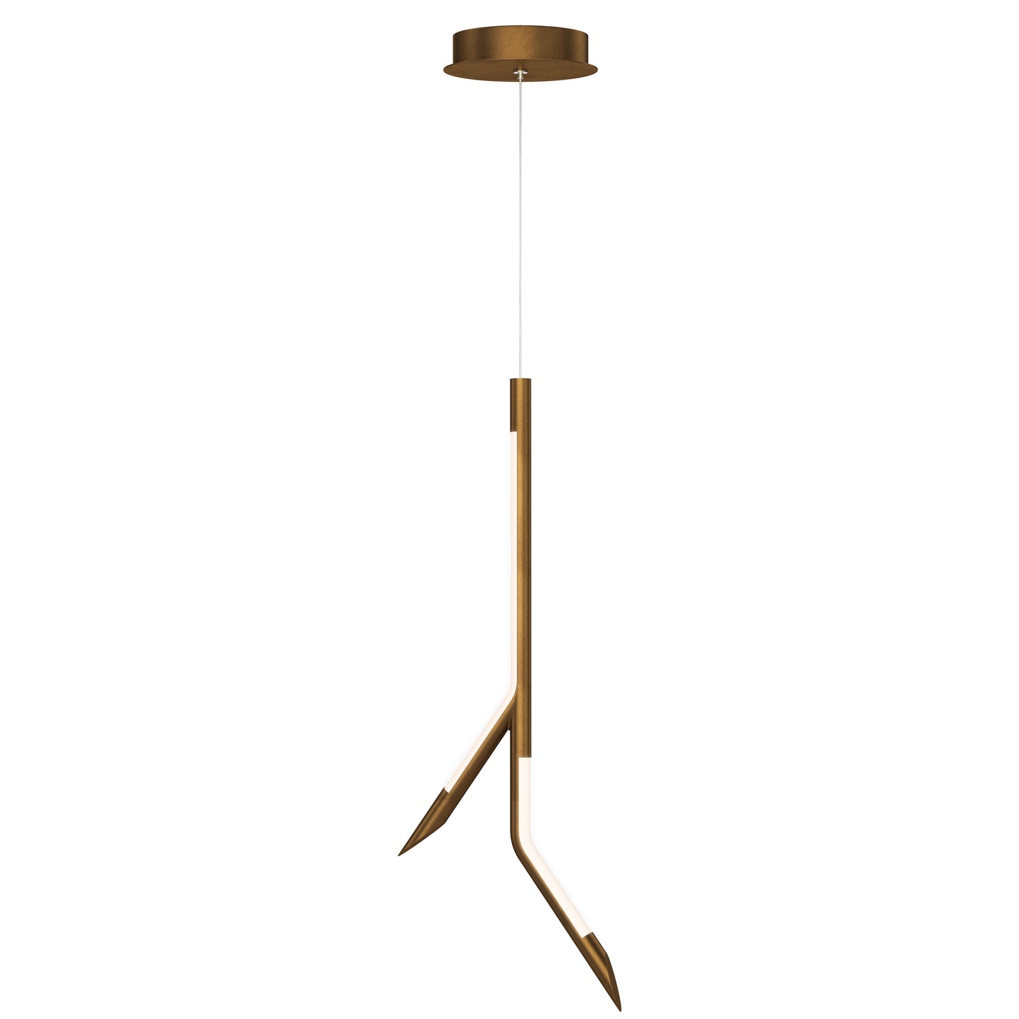 Scion 24" LED Pendant Weathered Brass by ET2