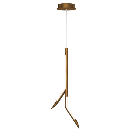 Scion 24" LED Pendant Weathered Brass by ET2
