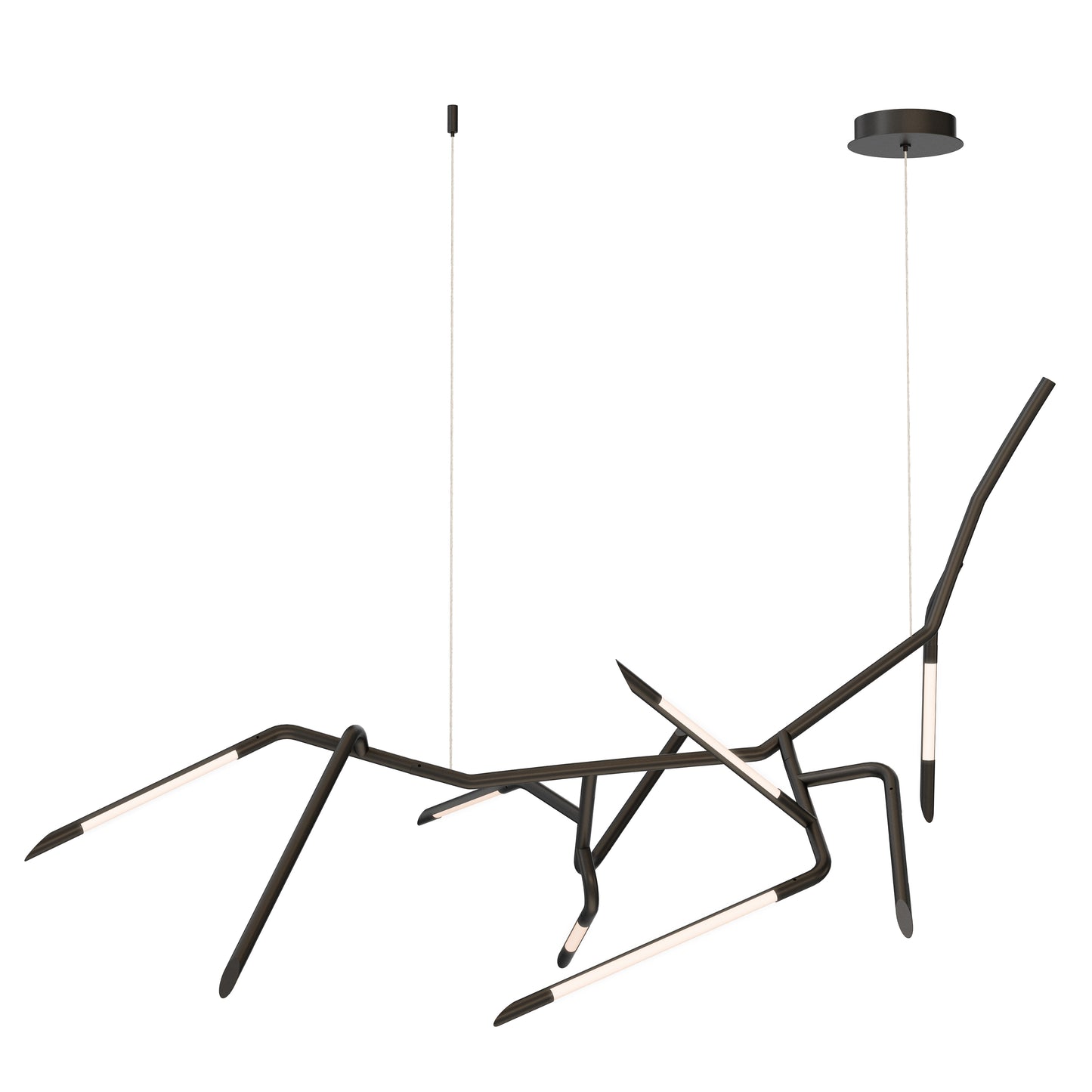 Scion 50" LED Pendant Black by ET2