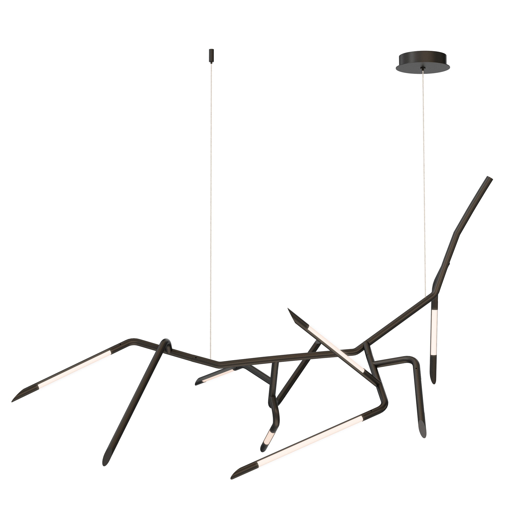 Scion 50" LED Pendant Black by ET2