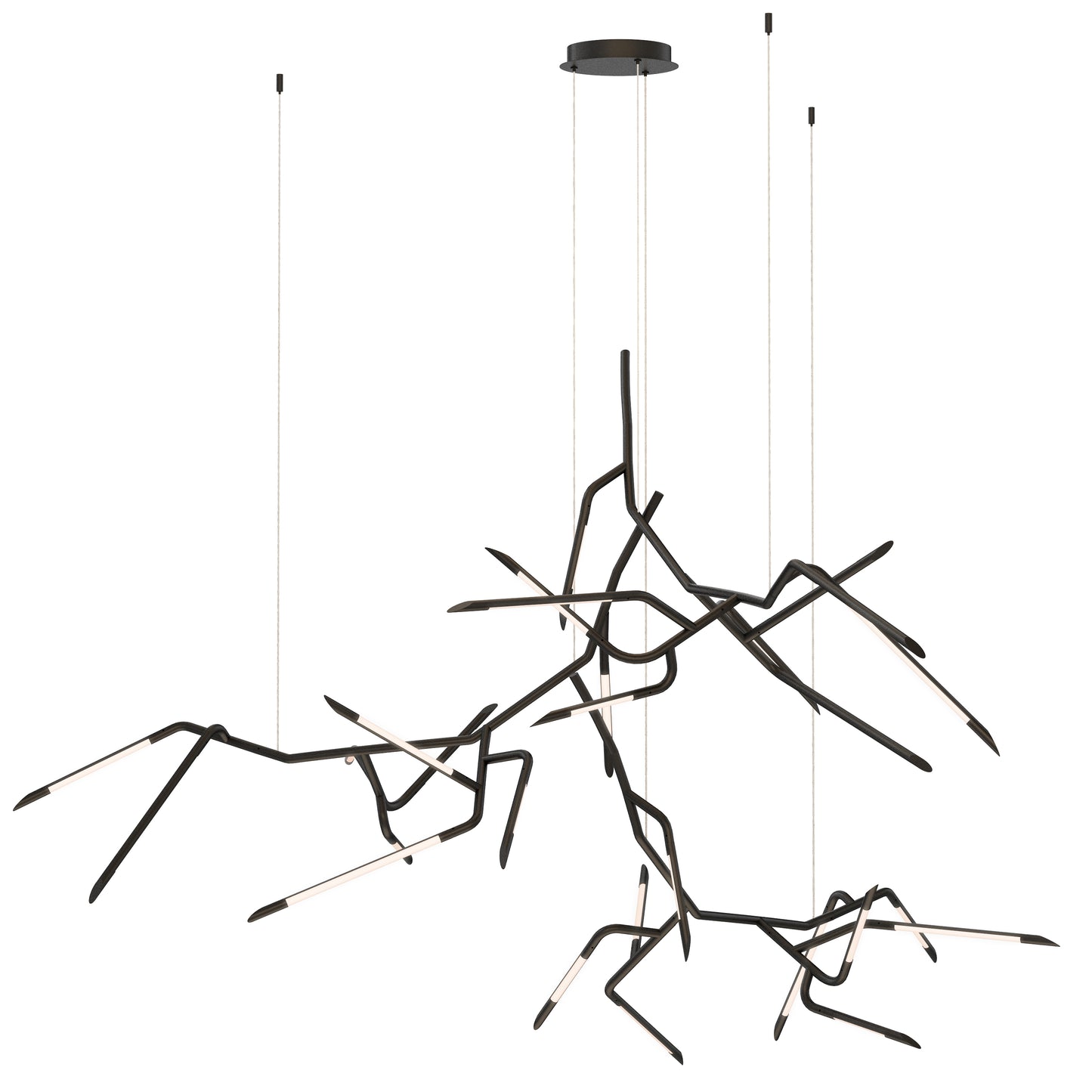Scion 80" 3-Light LED Pendant Black by ET2