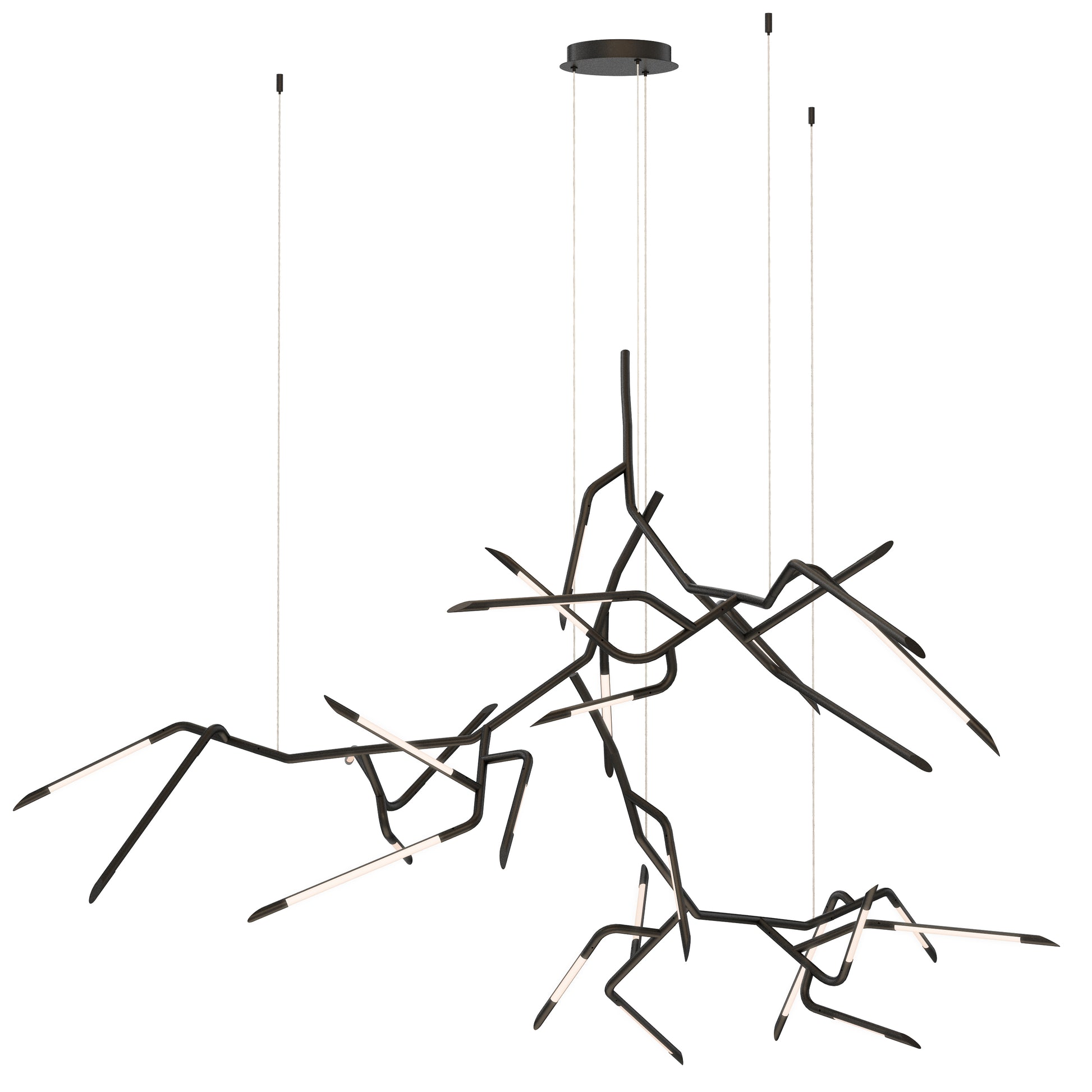 Scion 80" 3-Light LED Pendant Black by ET2