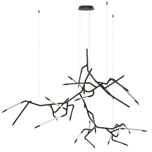 Scion 80" 3-Light LED Pendant Black by ET2