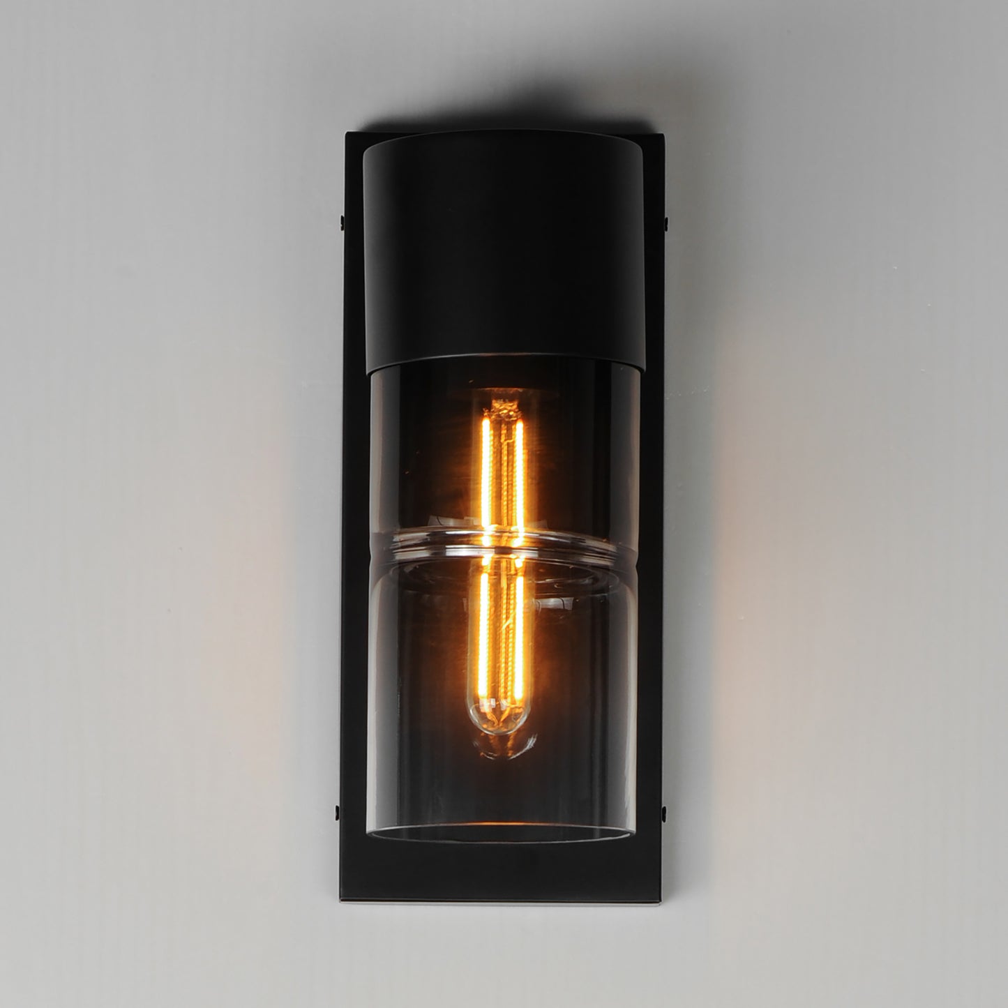Smokestack Small LED Outdoor Wall Sconce Black by ET2