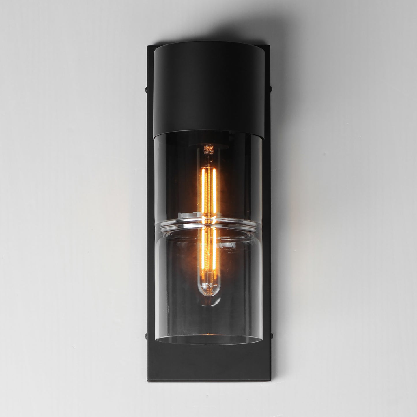 Smokestack Medium LED Outdoor Wall Sconce Black by ET2