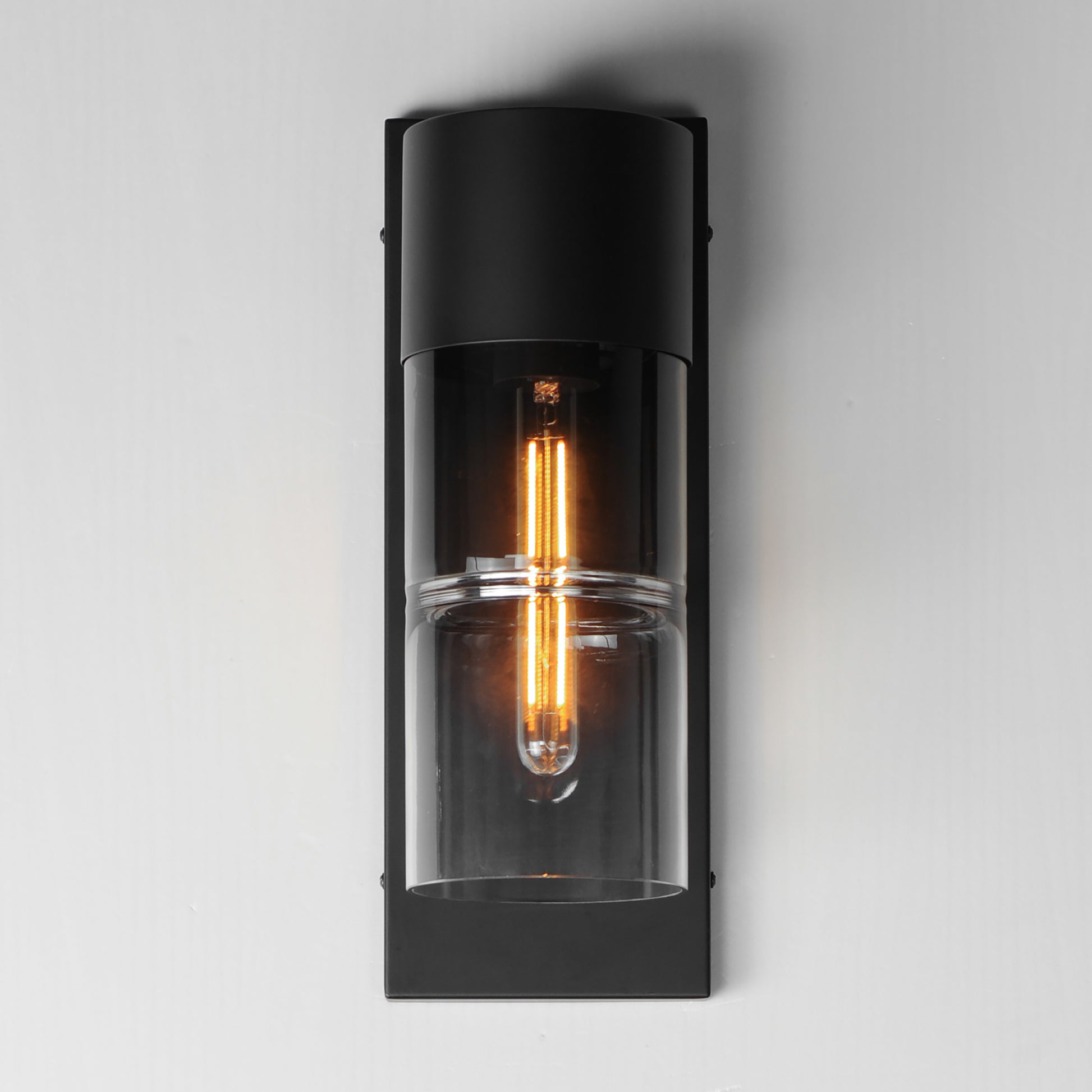Smokestack Medium LED Outdoor Wall Sconce Black by ET2