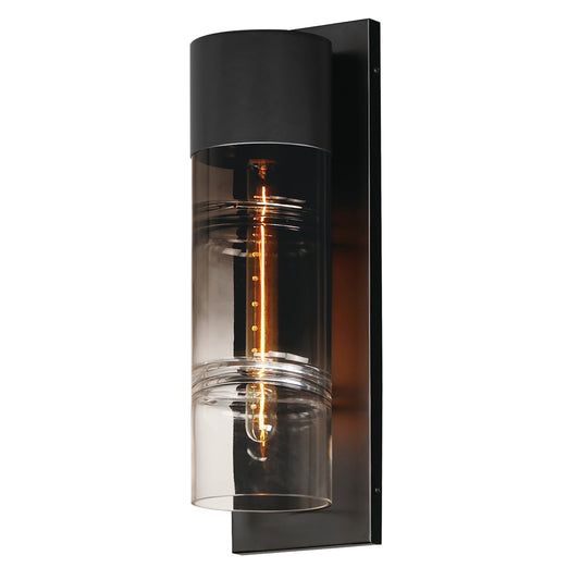 Smokestack Large LED Outdoor Wall Sconce Black by ET2